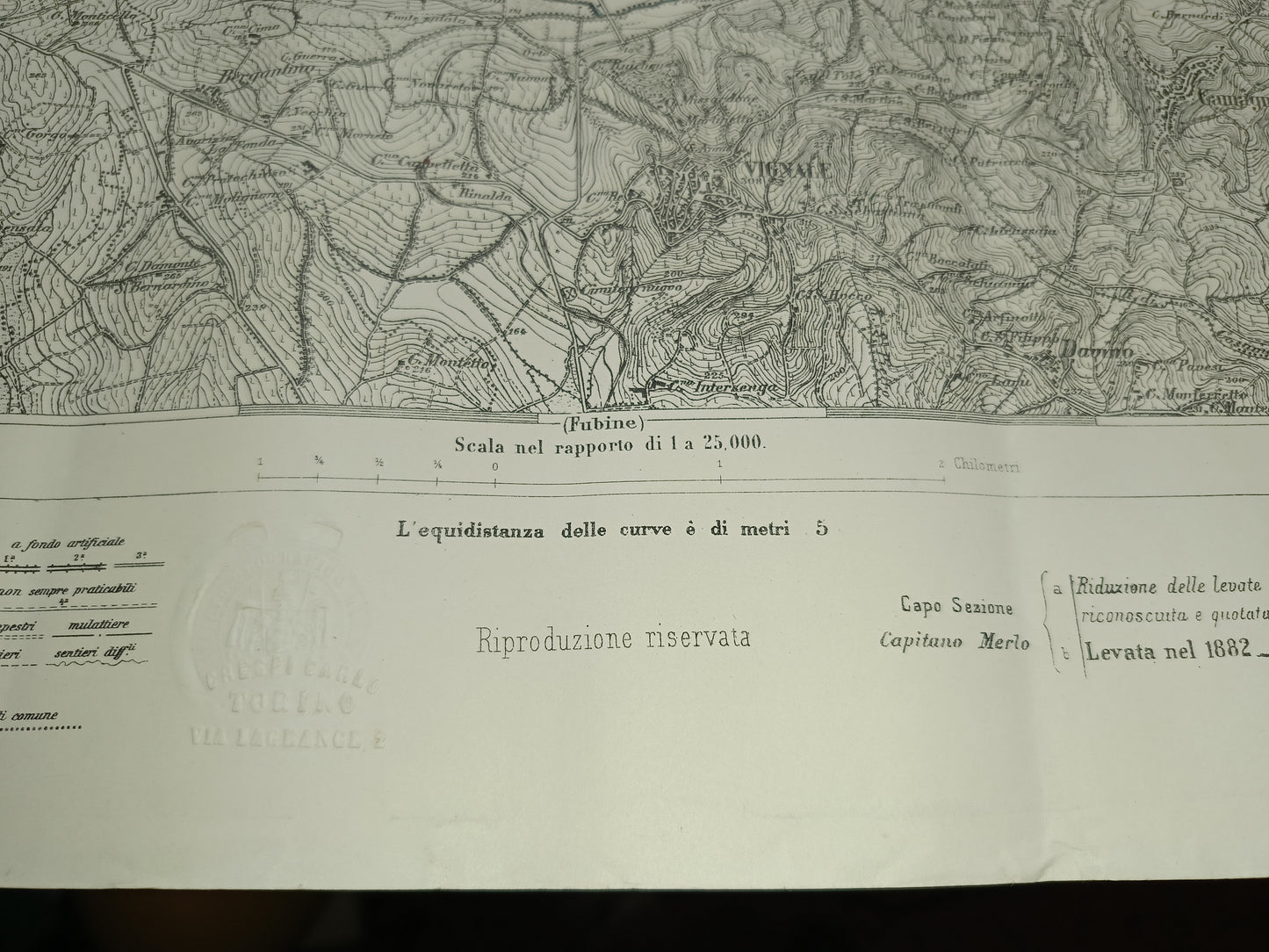 Cartina Vignale
Vintage
scala 1:25.000