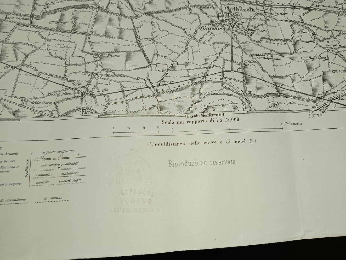 Cartina Balzola
Vintage
scala 1:25.000