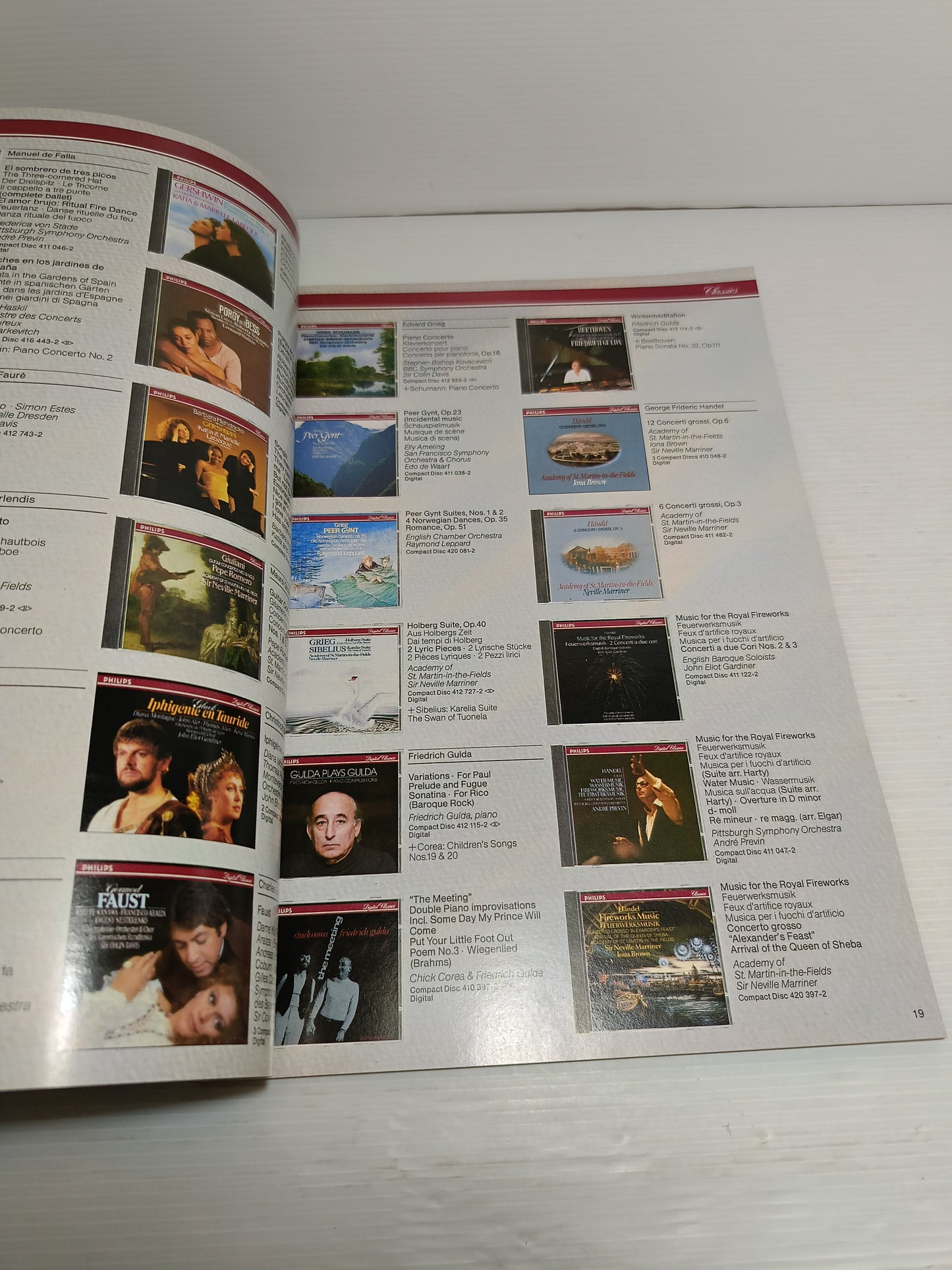 Catalogo Philips Classics Compact Disc 1988/89