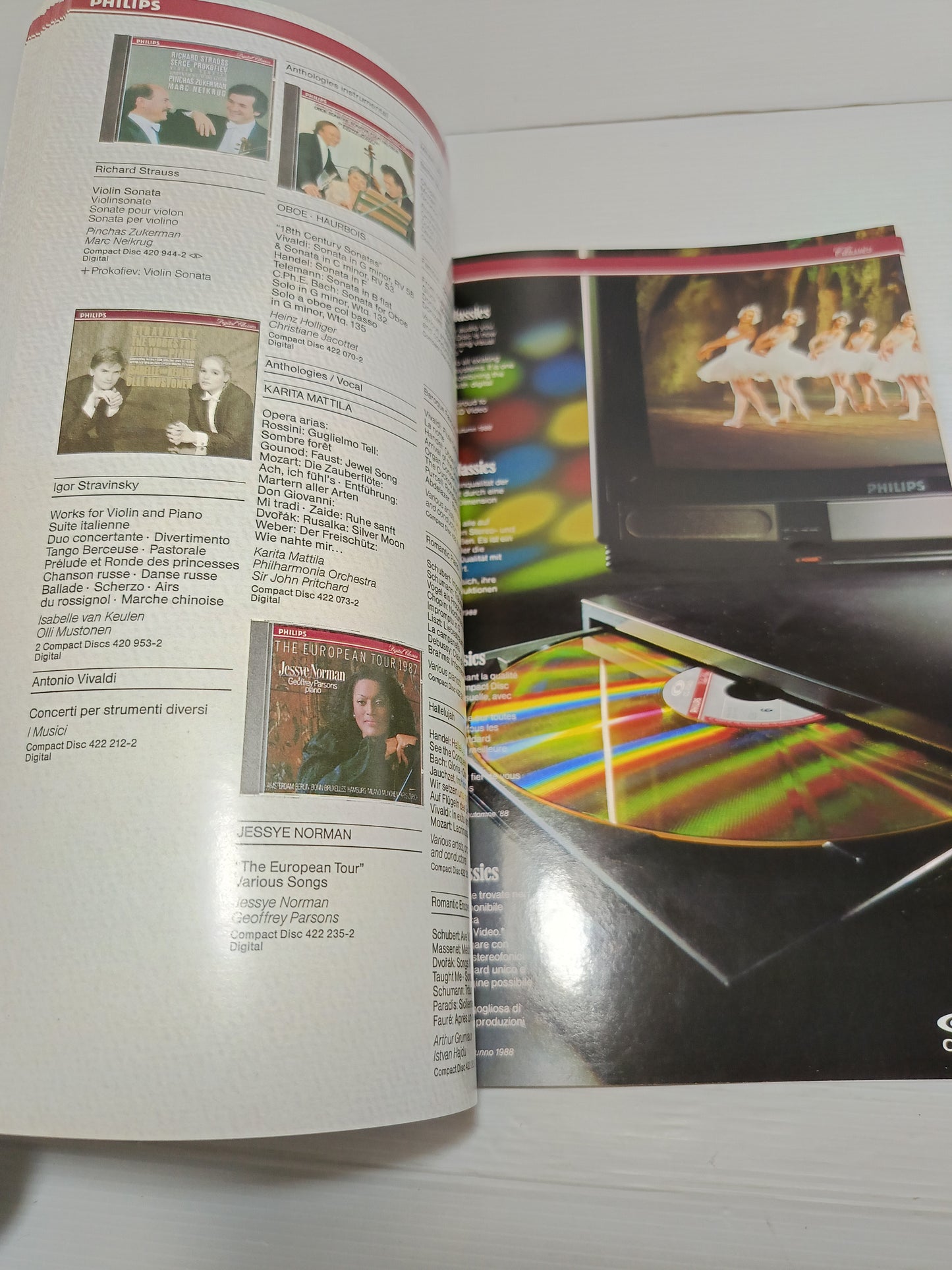 Catalogo Philips Classics Compact Disc 1988/89