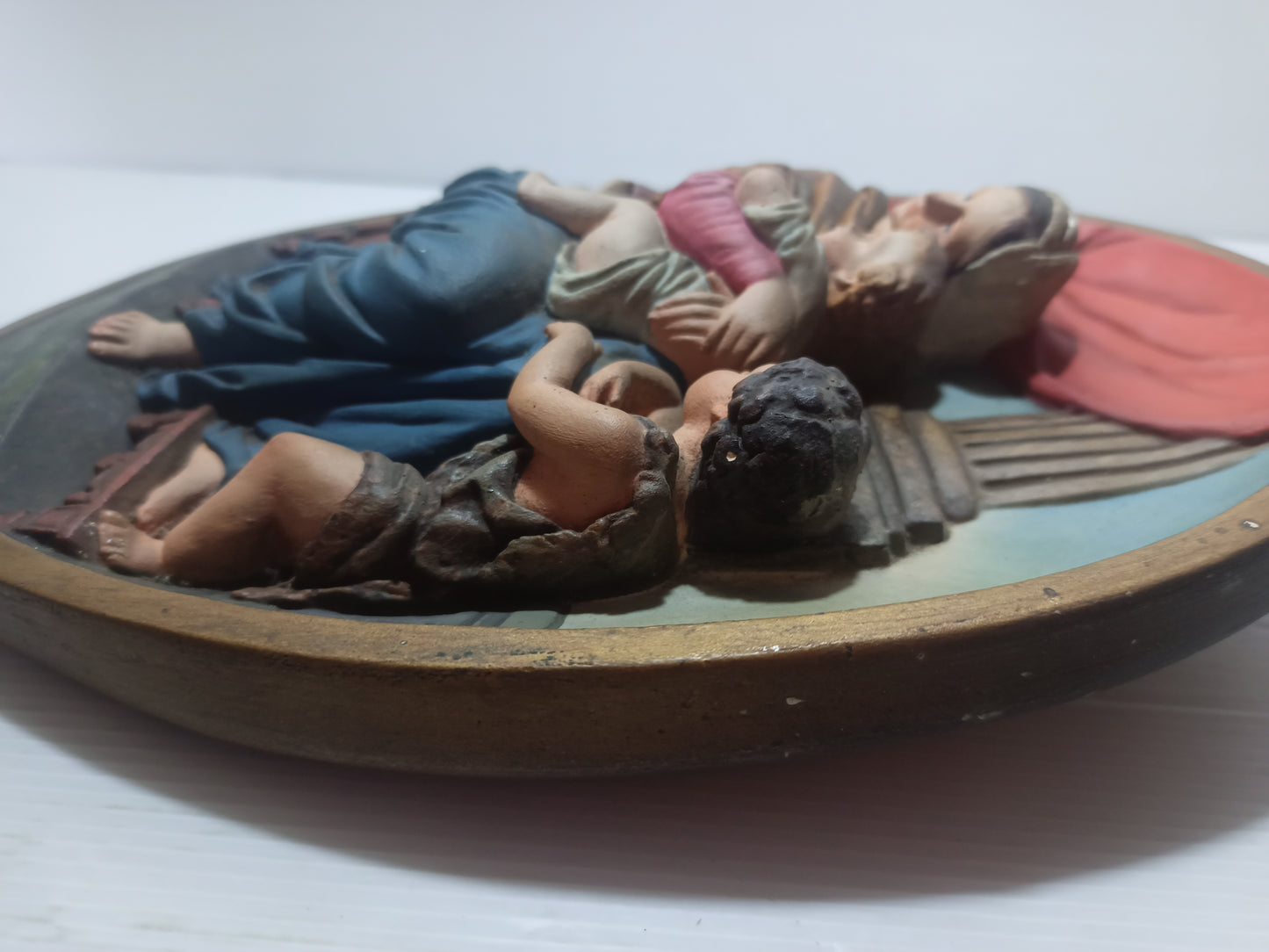 Scultura Madonna Della Seggiola Luigi Avondo Antica
In scagliola/gesso
Firmata sul retro