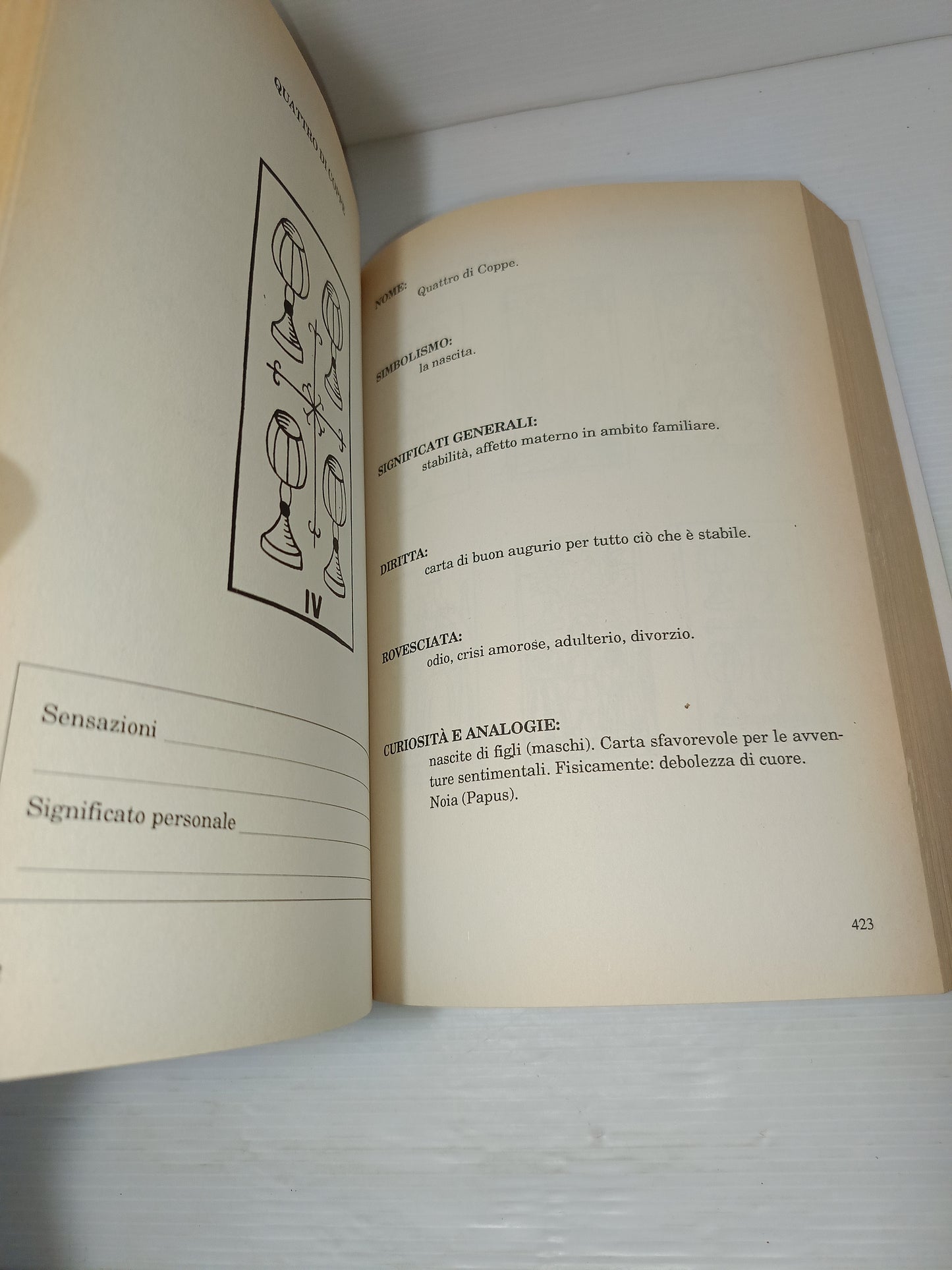 Il Libro Completo Dei Tarocchi Meldi/Carassiti
Edito nel 1989 da Fratelli Melita Editori