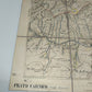 Antica Cartina Telata Prato Carnico scala 1:25.000