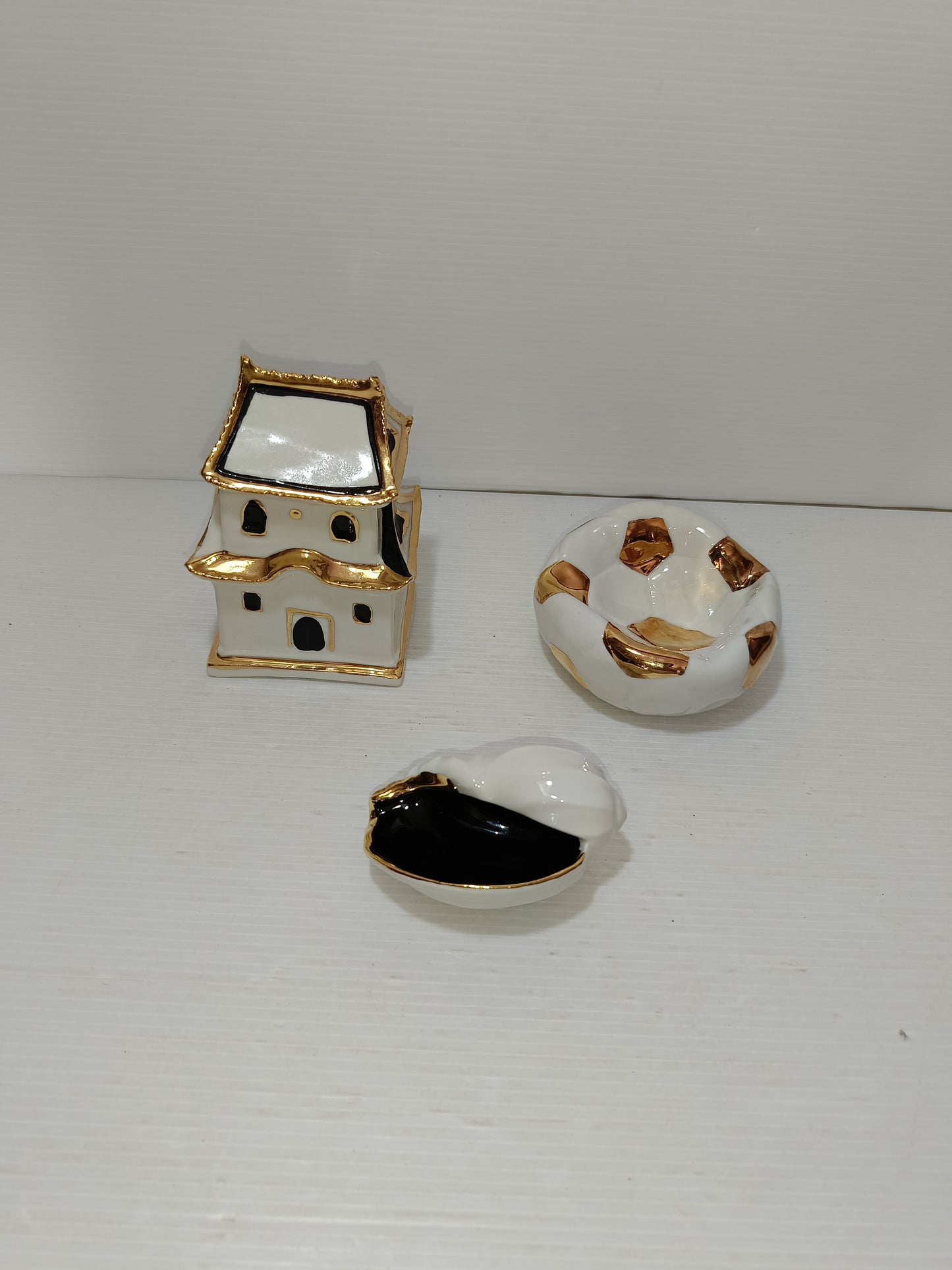 Lotto 3 Porcellane Aurora vintage