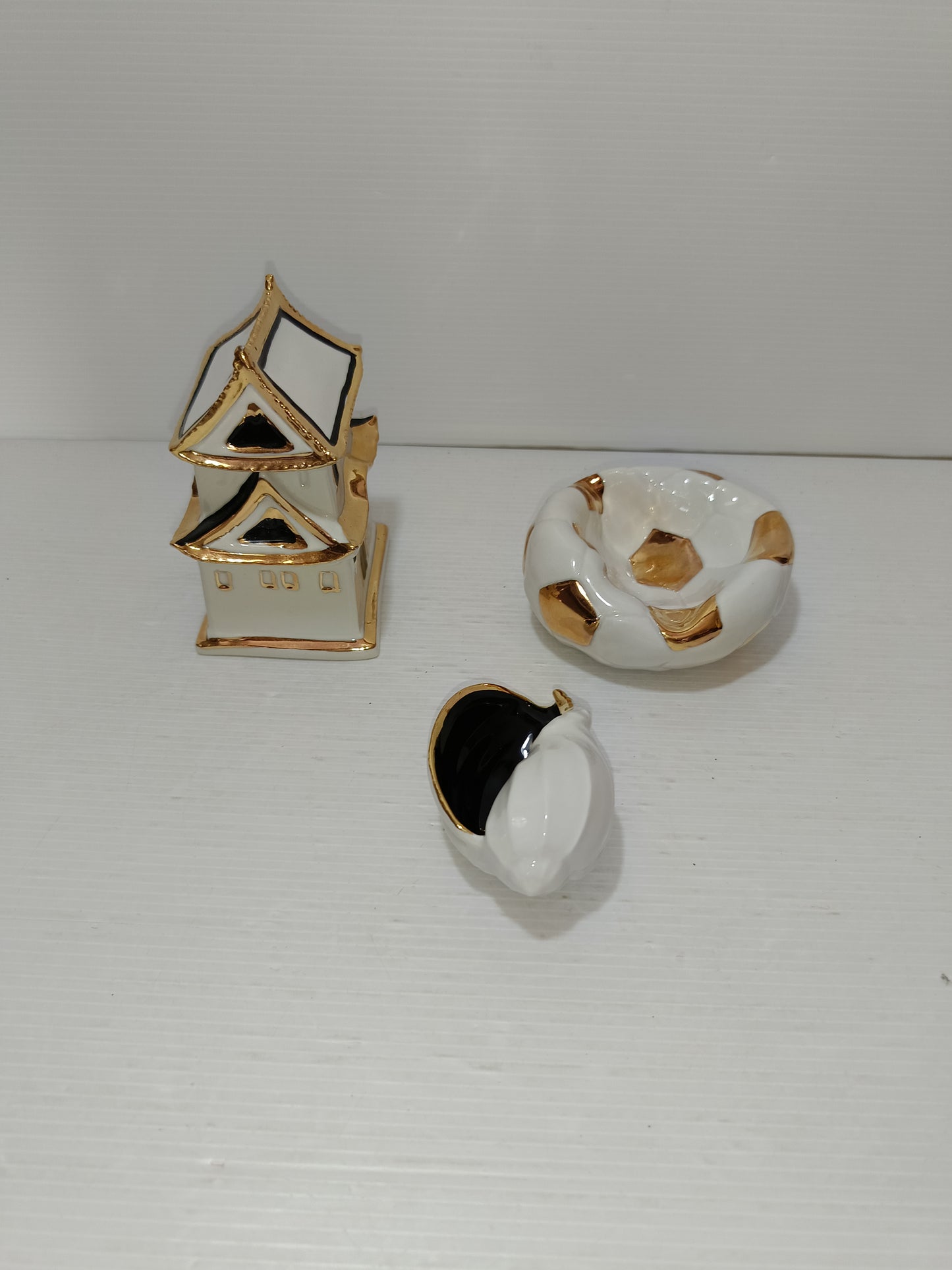 Lotto 3 Porcellane Aurora vintage