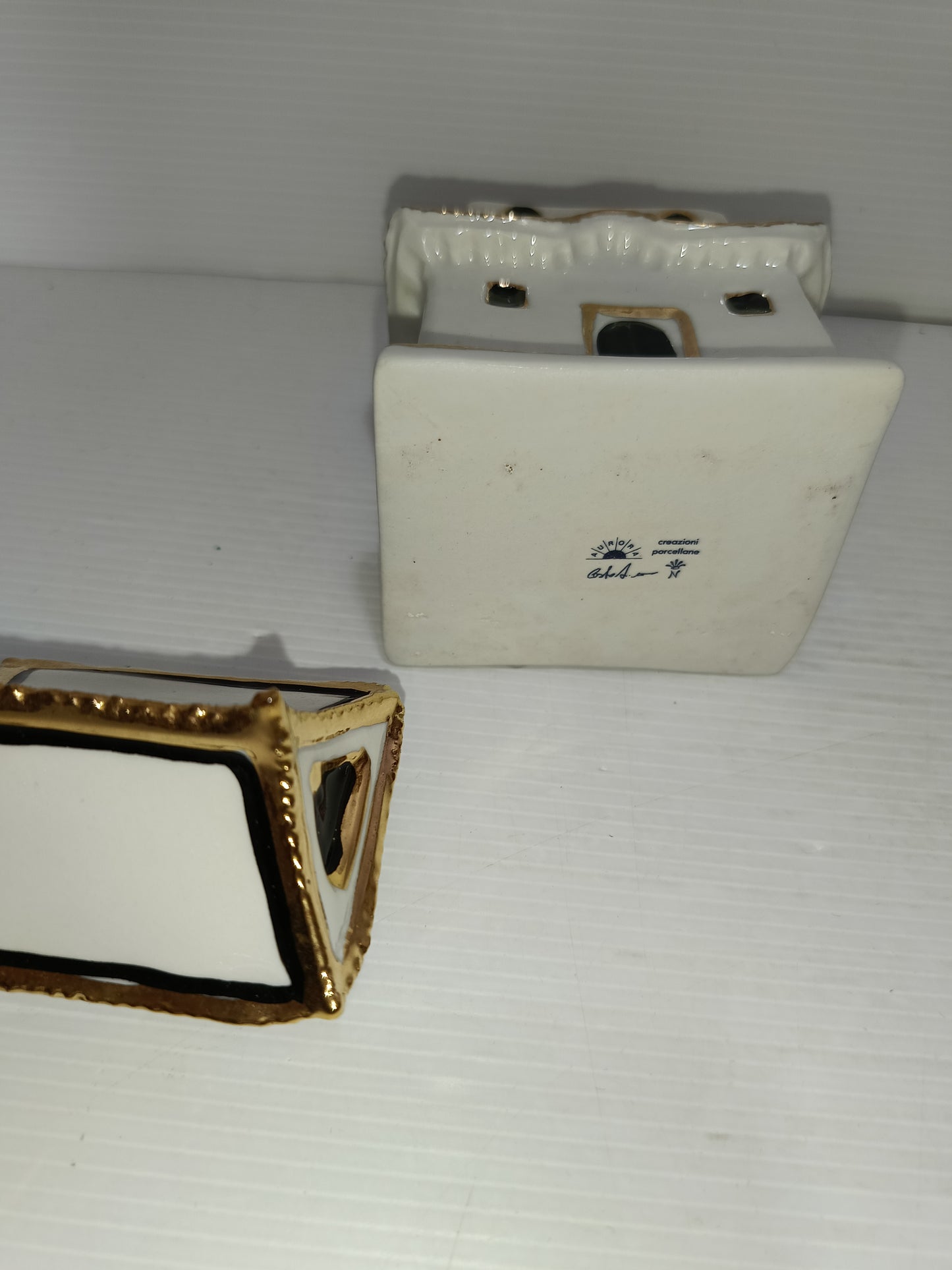 Lotto 3 Porcellane Aurora vintage