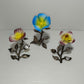3 Fiori in Porcellana Capodimonte vintage