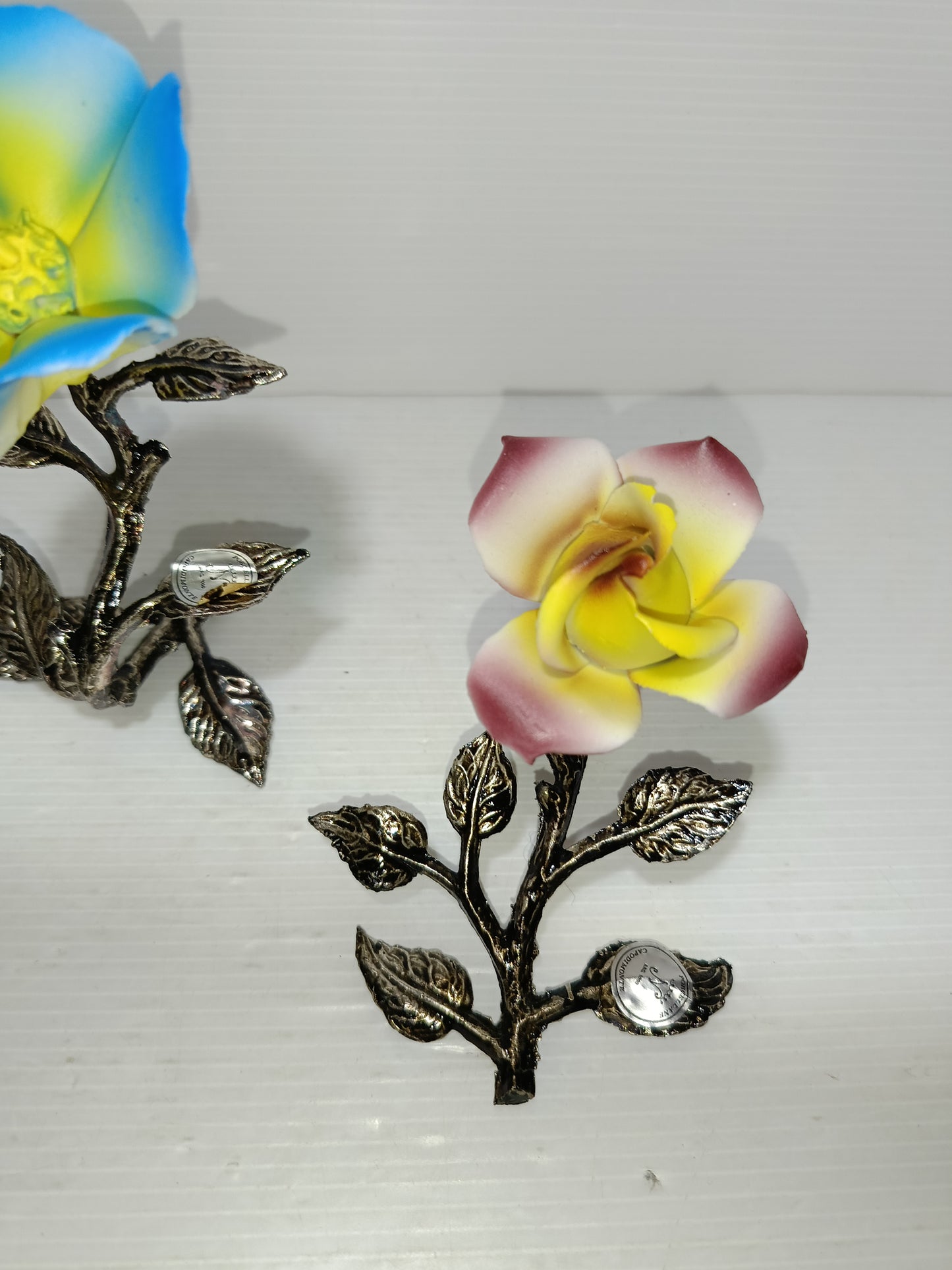 3 Fiori in Porcellana Capodimonte vintage