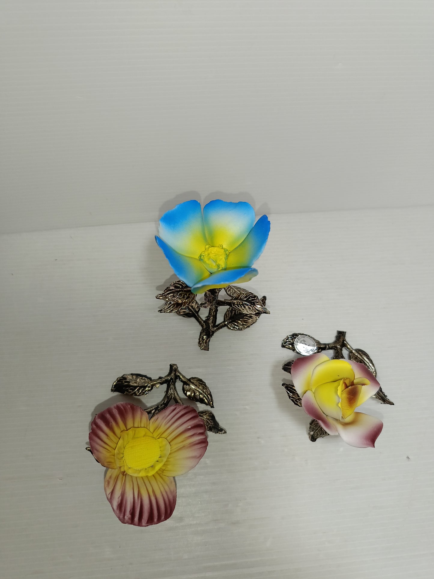 3 Fiori in Porcellana Capodimonte vintage