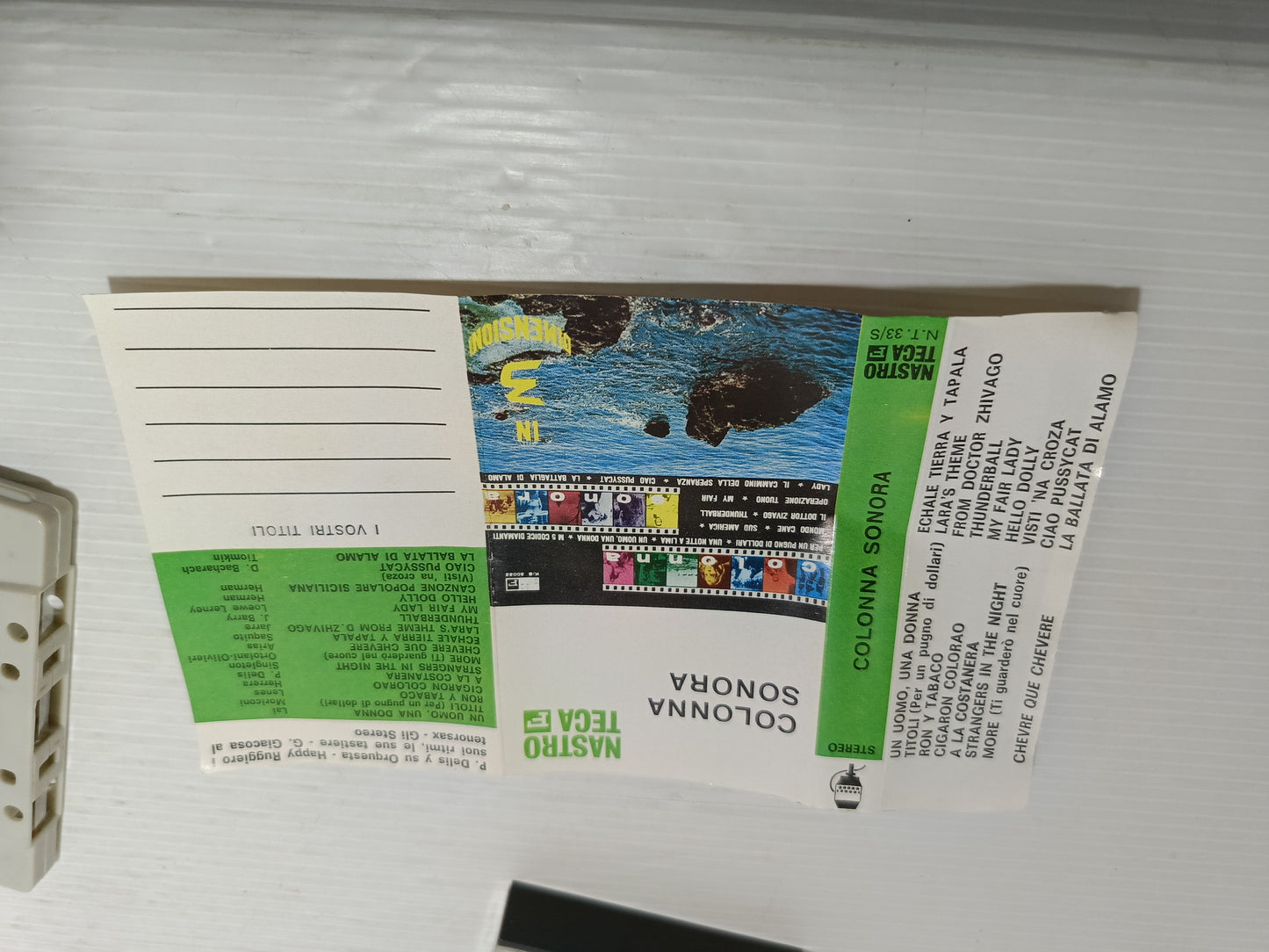 Colonna Sonora Musicassetta Edita negli anni 70 da Nastroteca