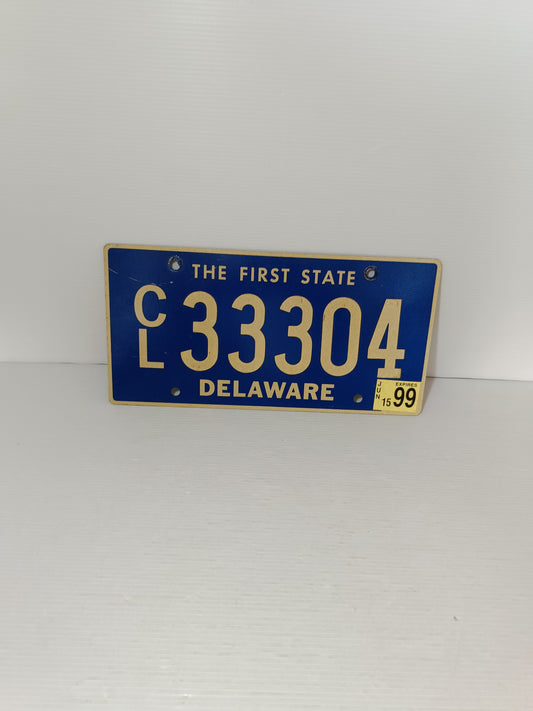 Targa Automobilistica Delaware  Originale
In Metallo