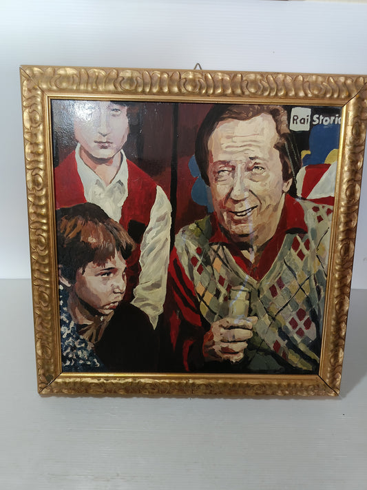 Dipinto Elias Palidda Personaggi Famosi
Acrilico su tela.Cornice in legno