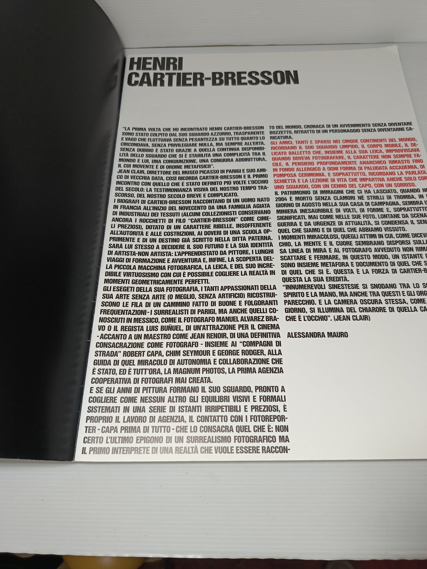 Cartier Bresson
Serie I Grandi Fotografi