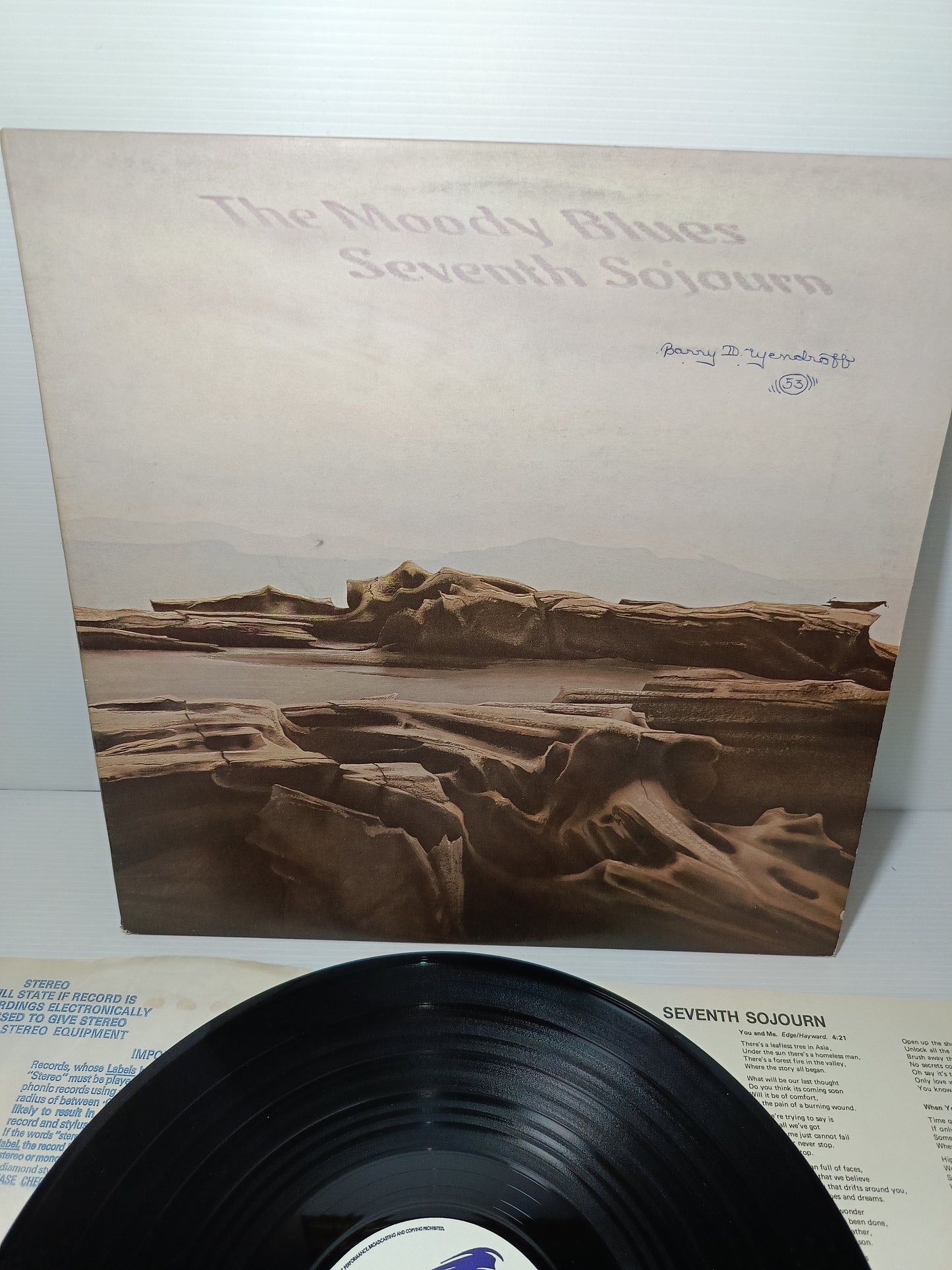 Seventh Sojourn The Moody Blues  LP 33 giri
Edito nel 1972 da Threshold Cod.THS 7