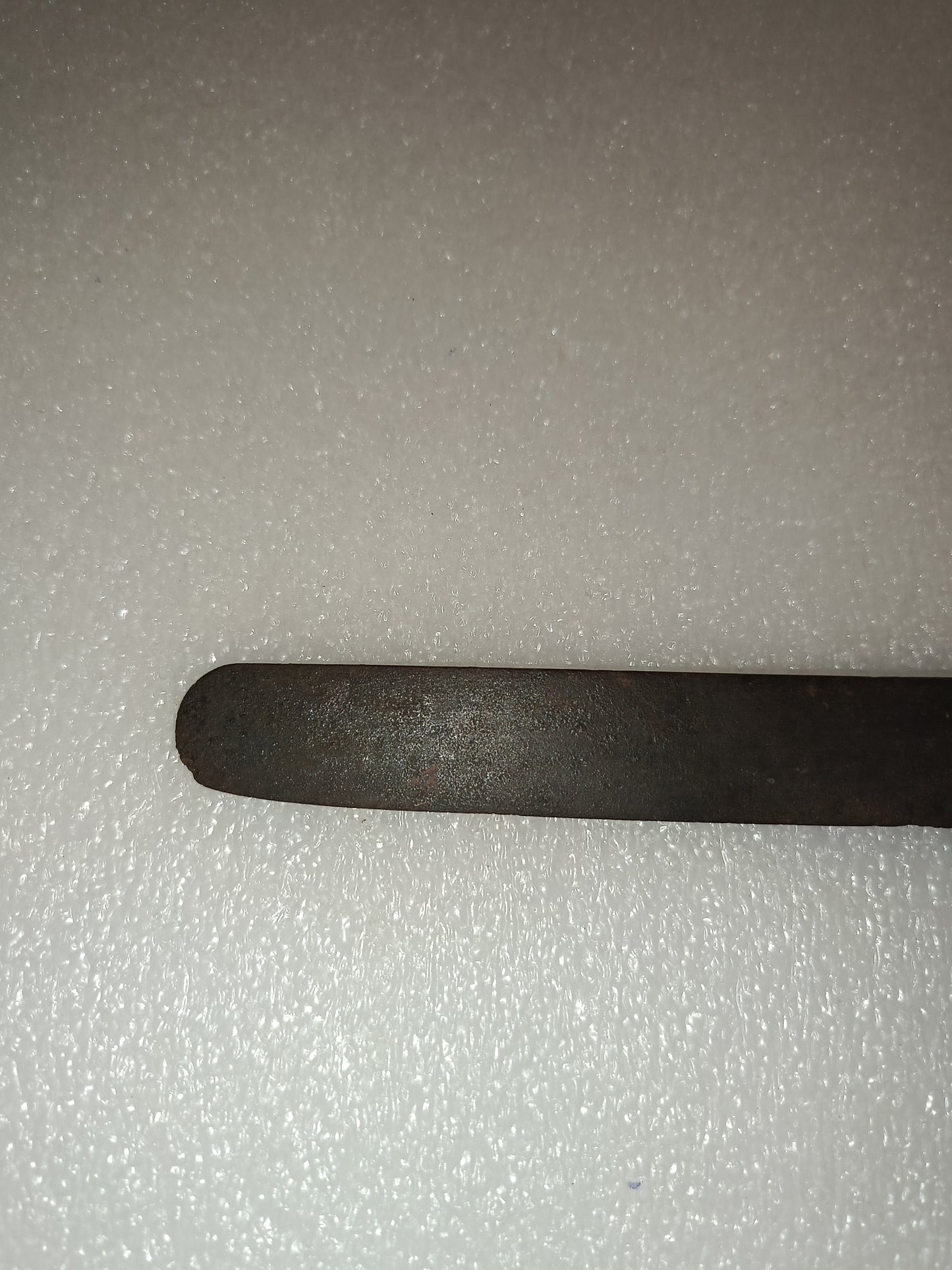 Antico Coltello Da Cucina In Metallo E Legno