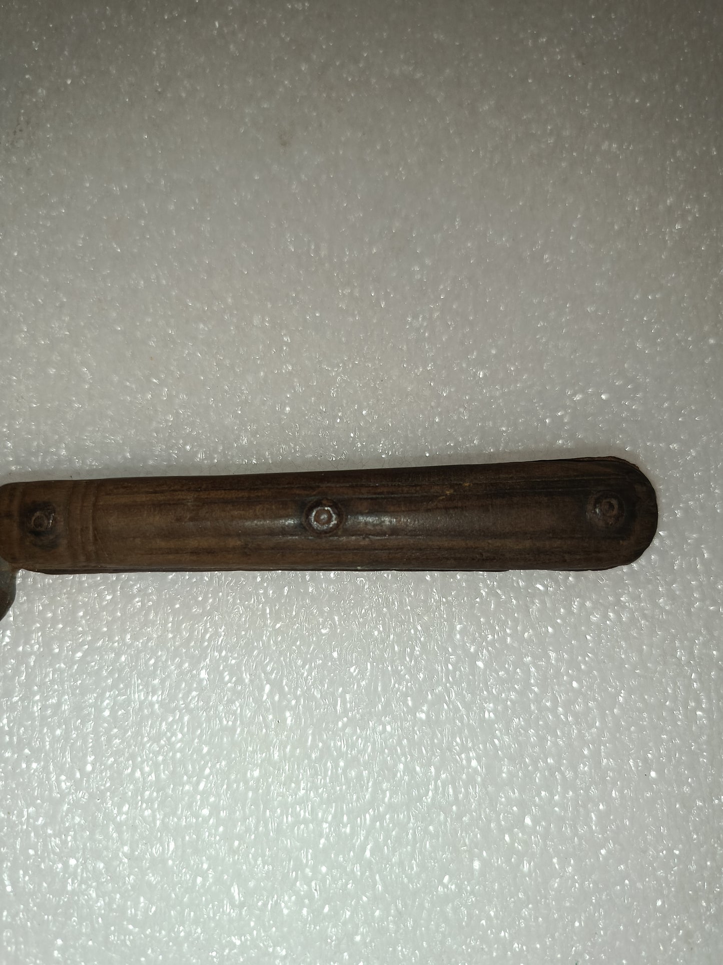 Antico Coltello Da Cucina In Metallo E Legno