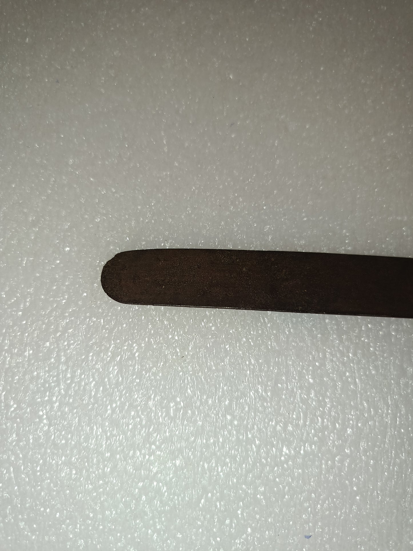 Antico Coltello Da Cucina In Metallo E Legno