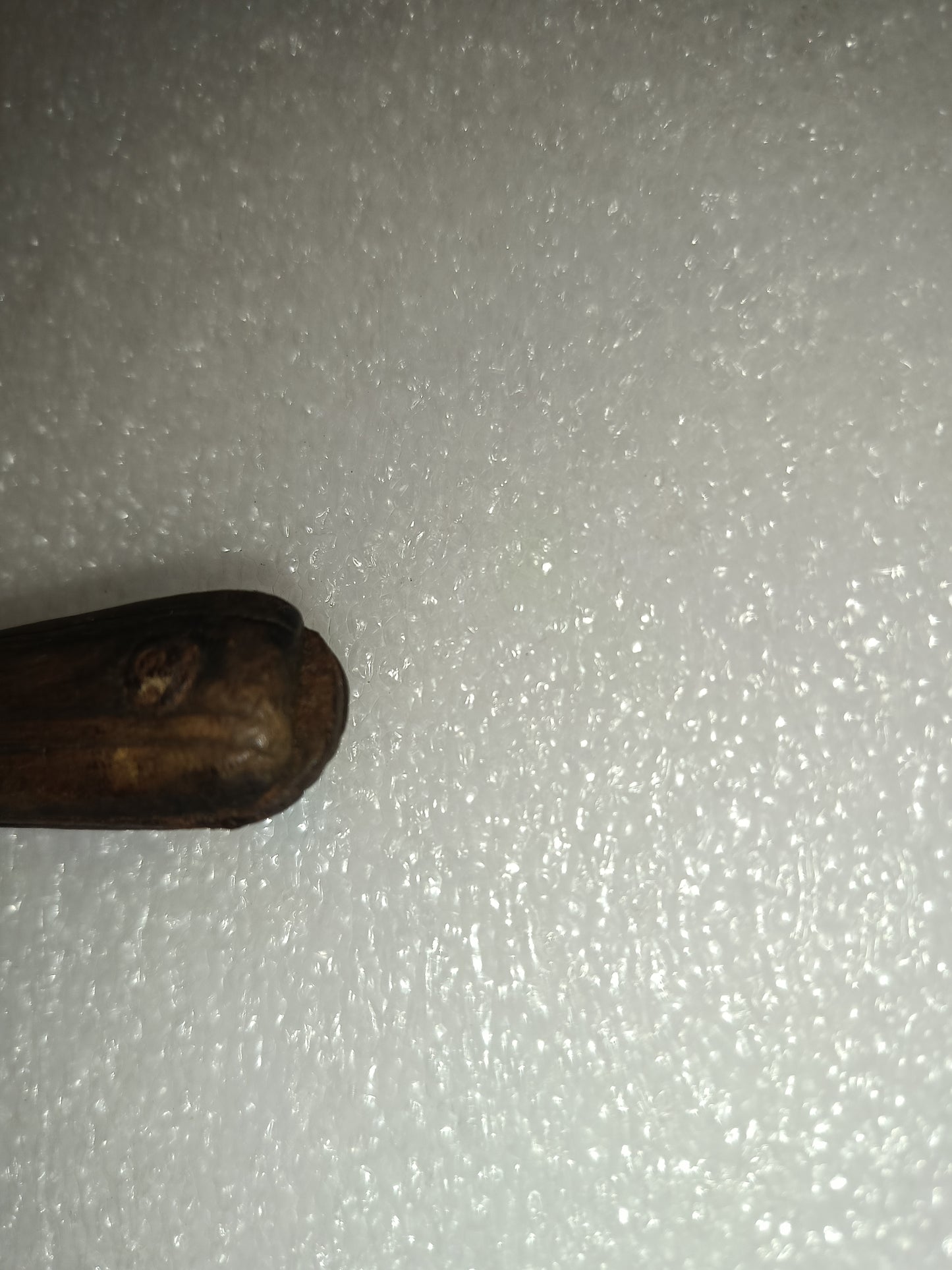 Antico Coltello Da Cucina In Metallo E Legno