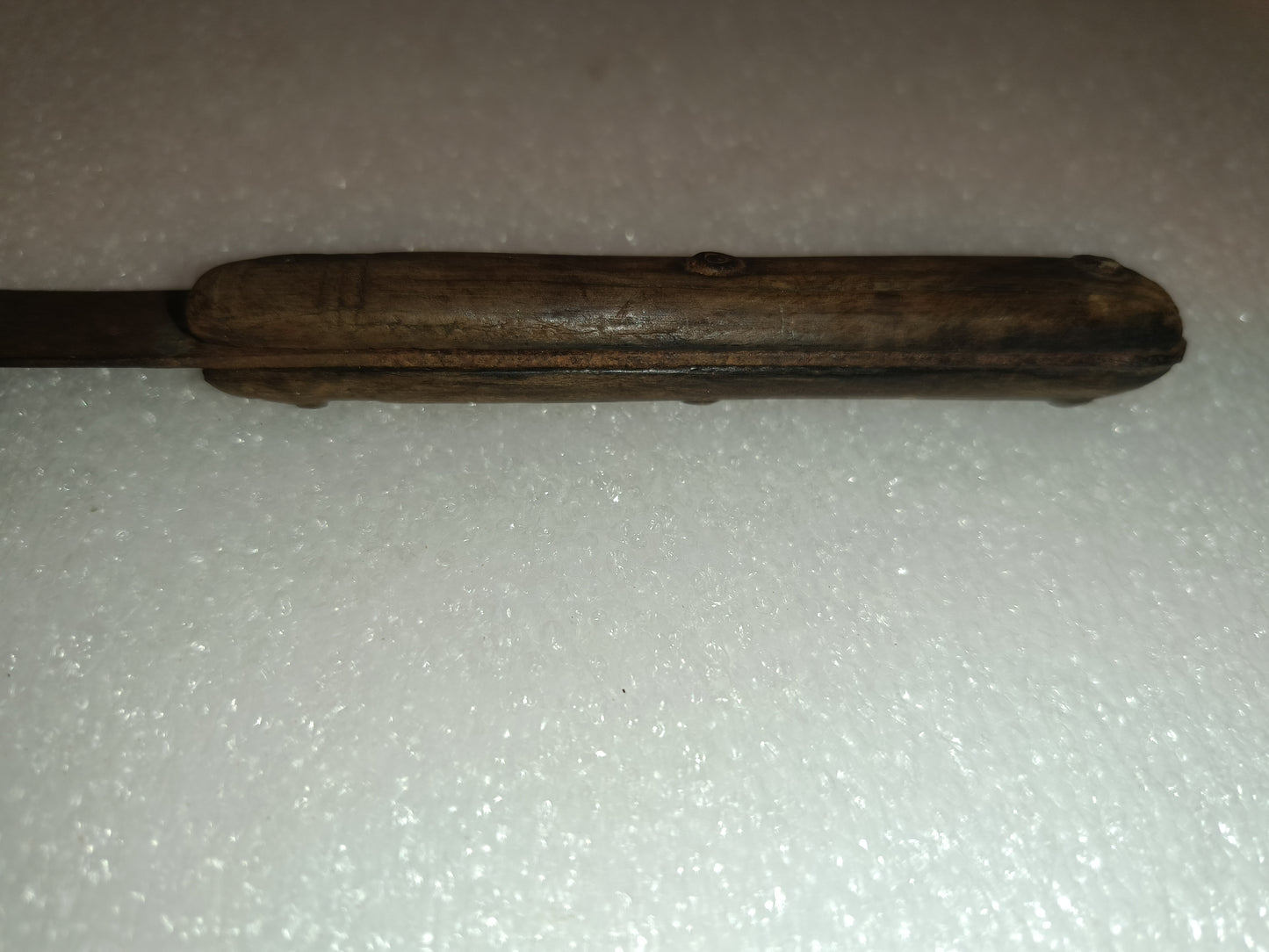 Antico Coltello Da Cucina In Metallo E Legno