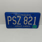 Targa Automobilistica Michigan Originale In Metallo