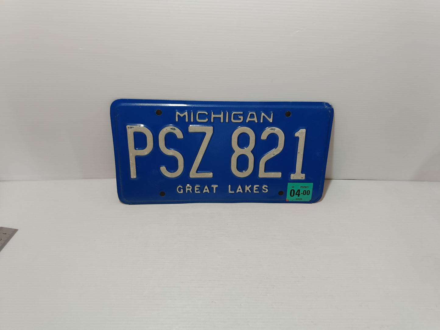 Targa Automobilistica Michigan Originale In Metallo