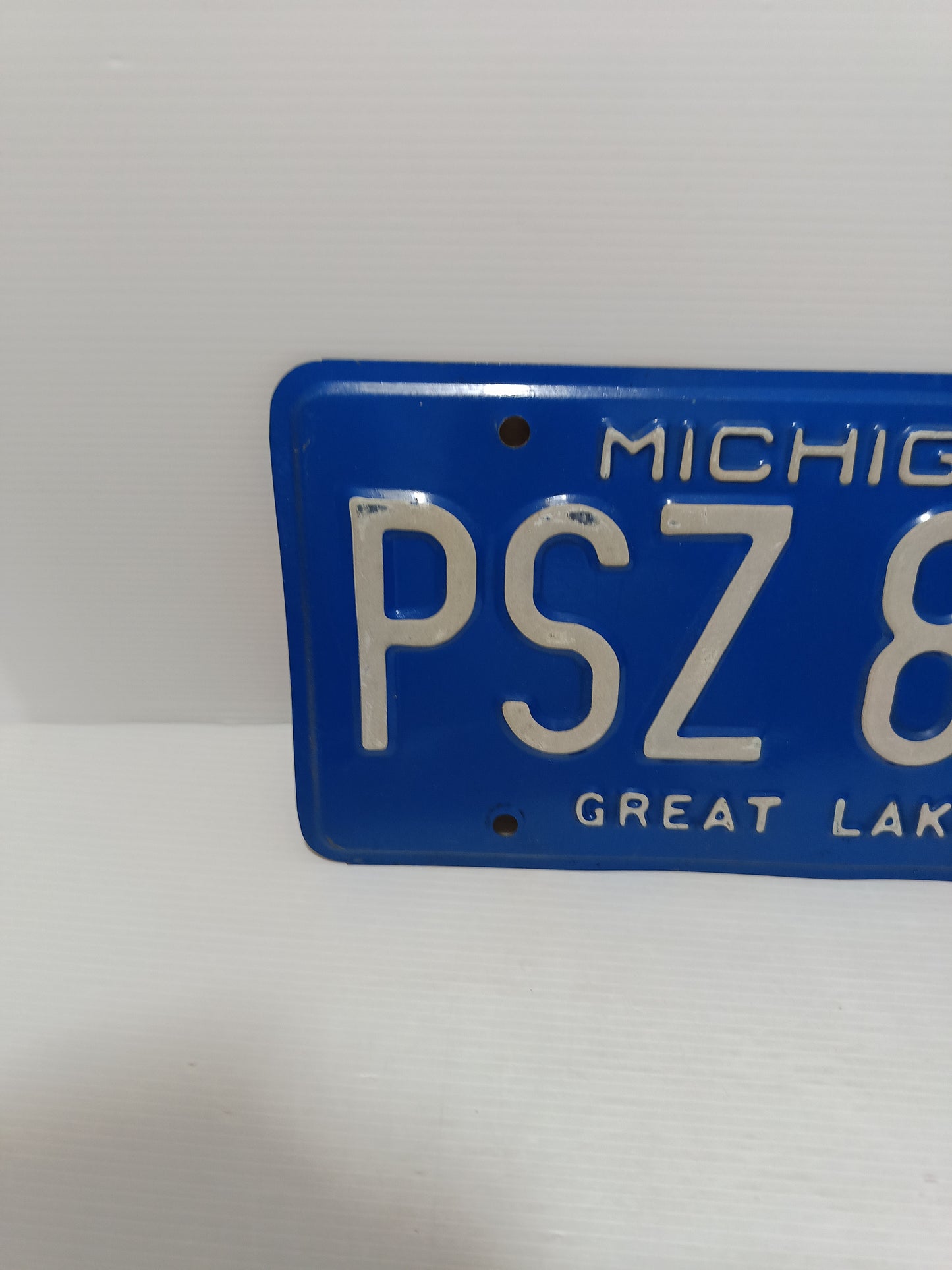 Targa Automobilistica Michigan Originale In Metallo