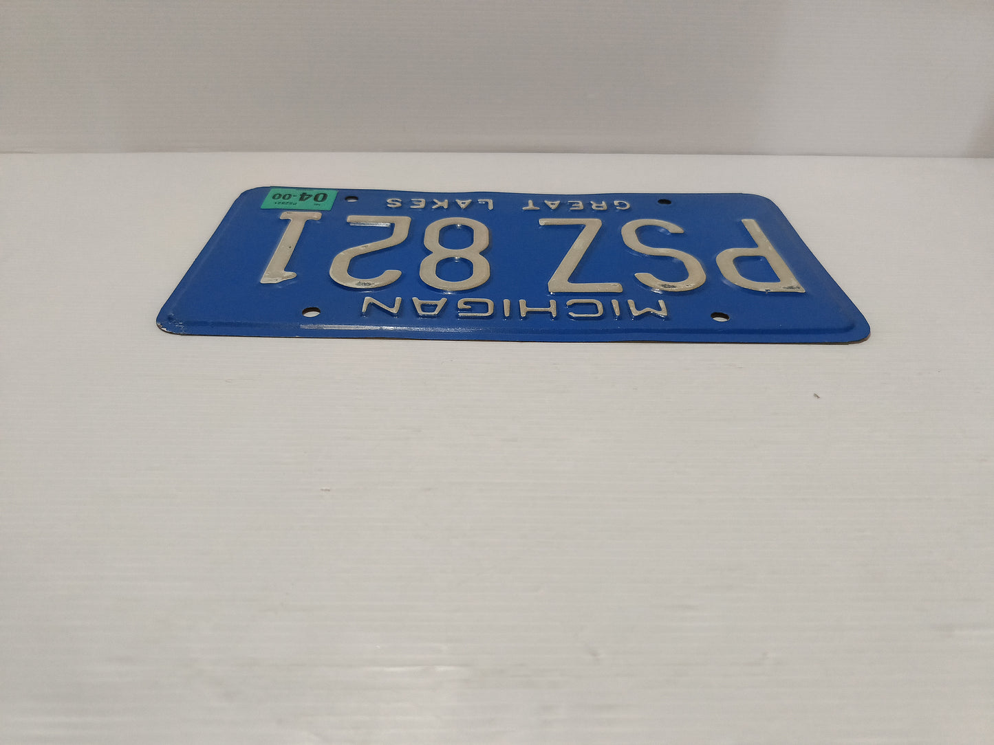 Targa Automobilistica Michigan Originale In Metallo