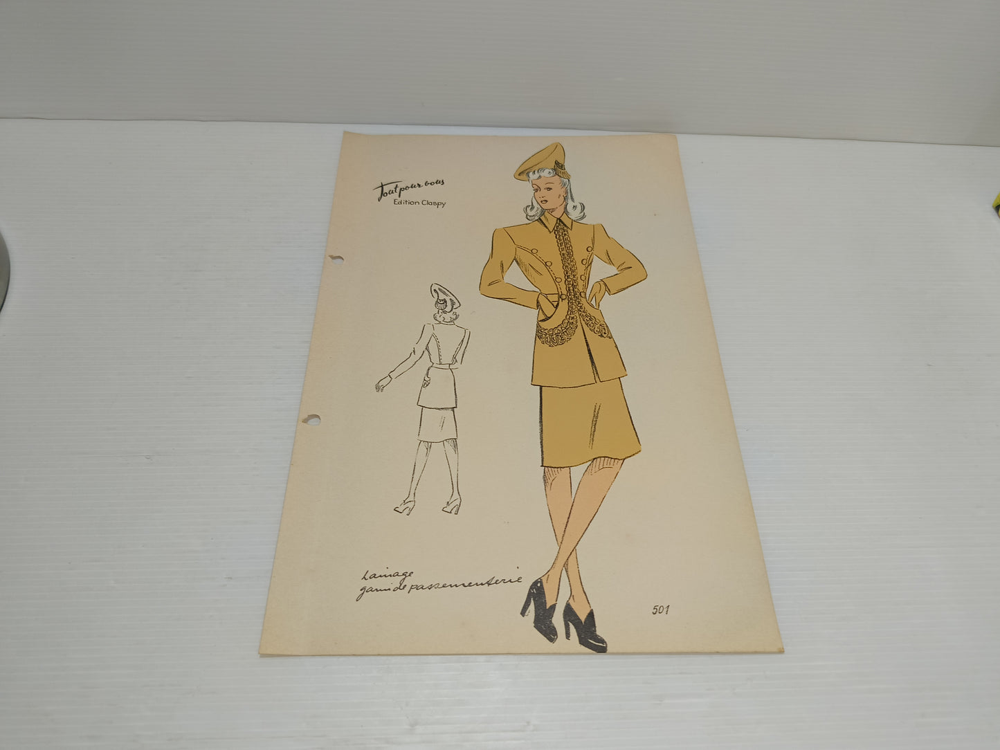 Abito Moda Femminile
Tout pour Vous Edition Claspy
Stampa D'epoca Originale
Anni 40