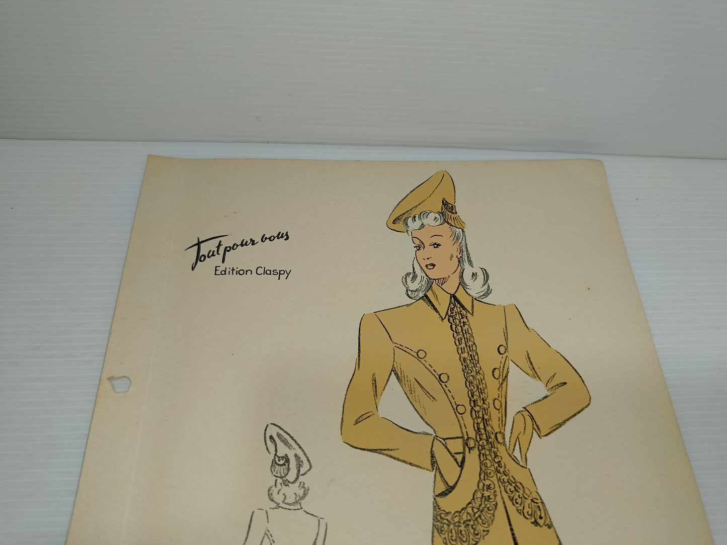 Abito Moda Femminile
Tout pour Vous Edition Claspy
Stampa D'epoca Originale
Anni 40