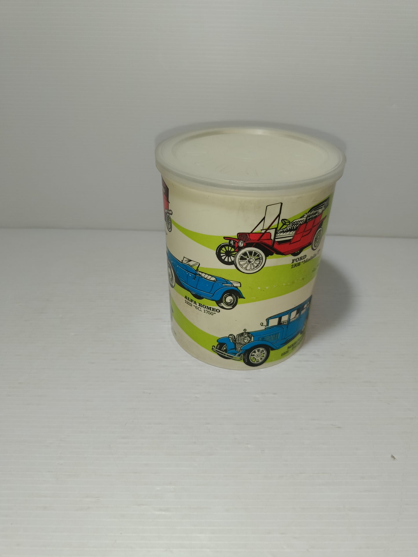 Barattolo Caffè Suerte Auto D'epoca In Plastica Anni 70
Vuoto