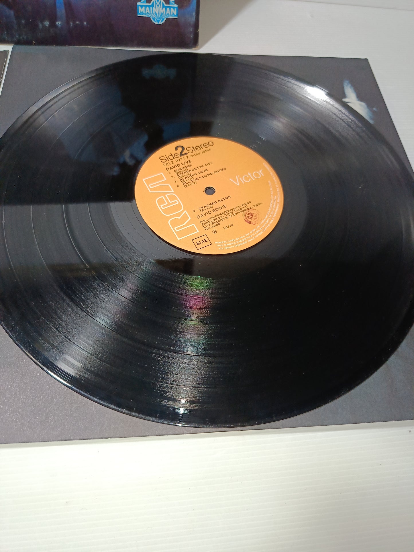 David Bowie At The Tower Philadelphia 2Lp 33 giri
Edito nel 1974 da RCA Cod .CPL2 -0771