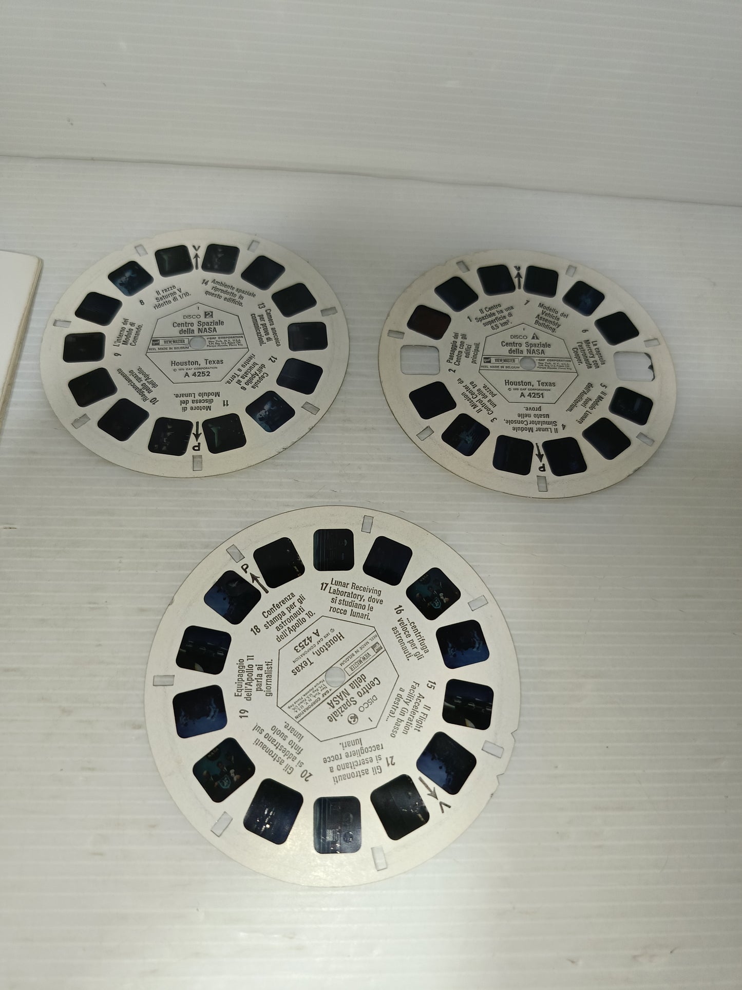 Centro Spaziale Di Huston View Master Vintage
Libretto + 3 dischetti