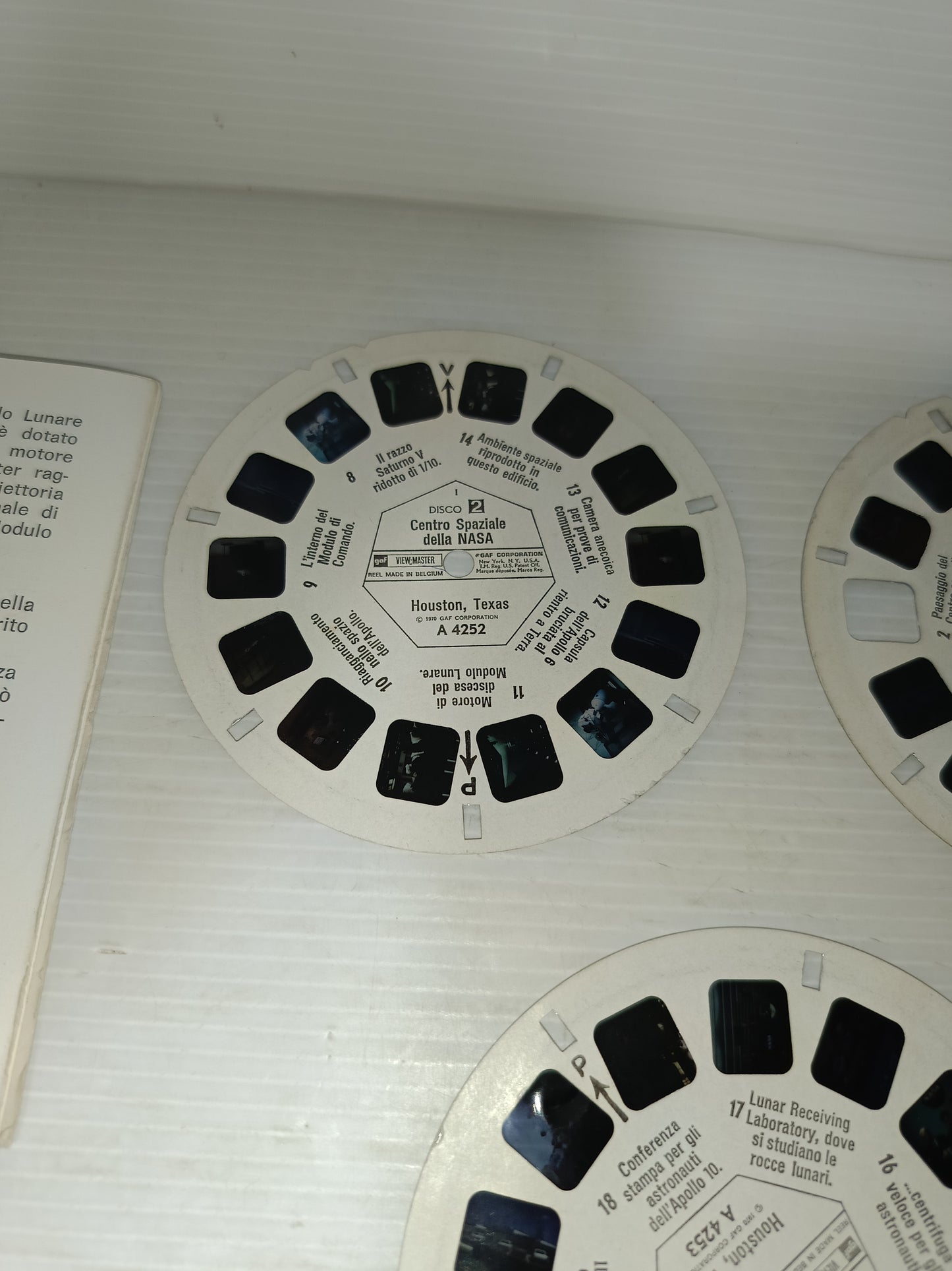 Centro Spaziale Di Huston View Master Vintage
Libretto + 3 dischetti