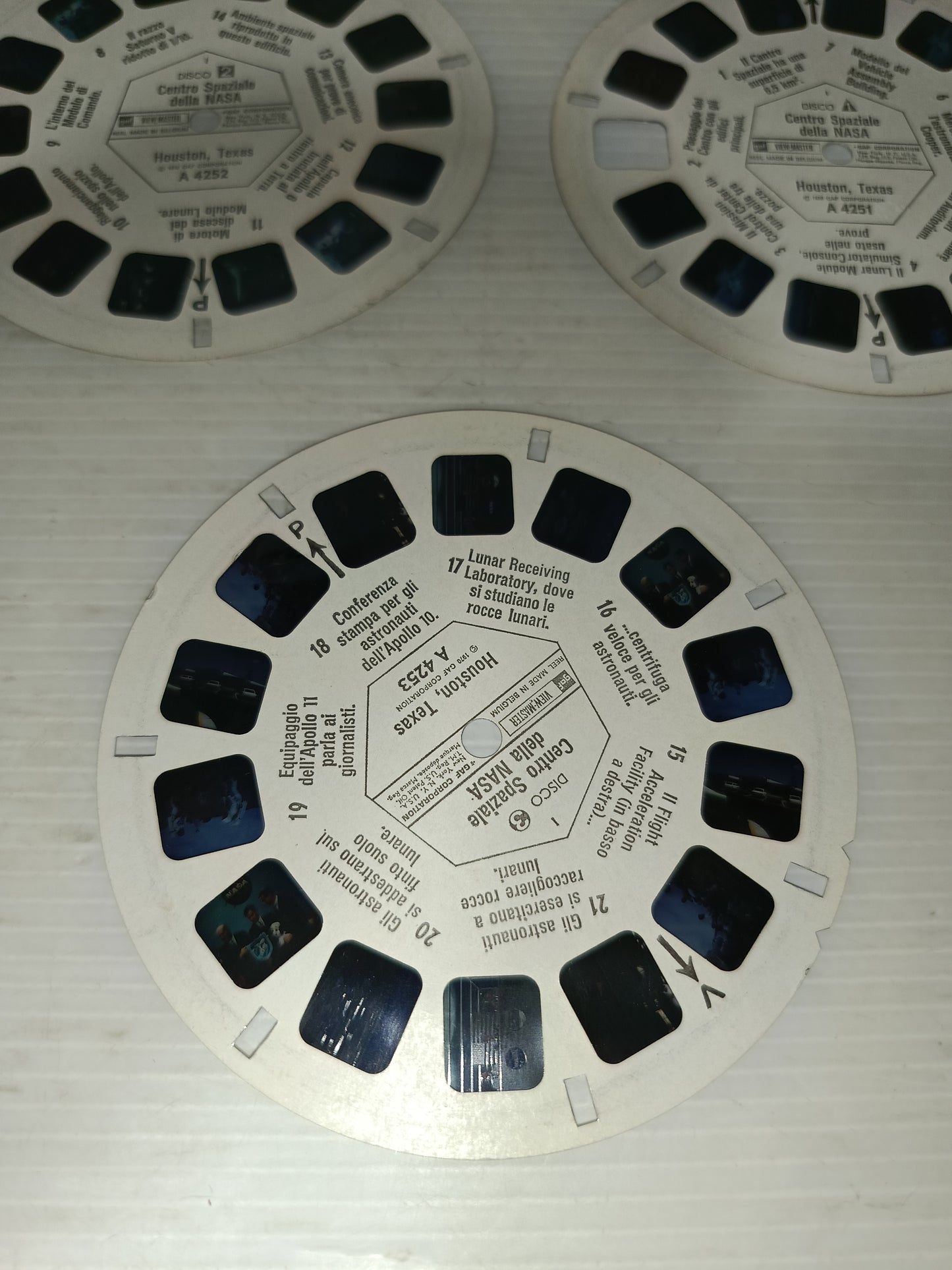 Centro Spaziale Di Huston View Master Vintage
Libretto + 3 dischetti