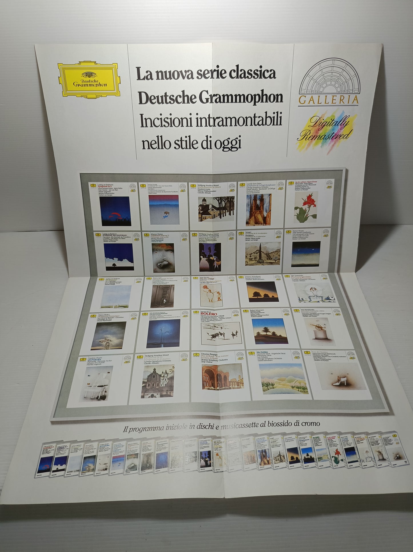 Depliant Deutsche GrammoPhon La Nuova Serie Classica 1986