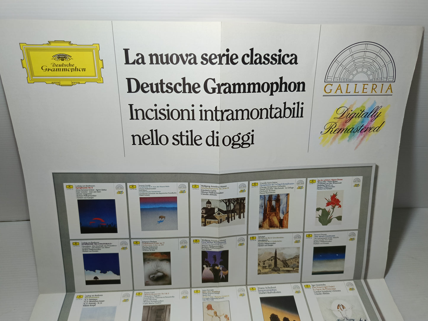 Depliant Deutsche GrammoPhon La Nuova Serie Classica 1986