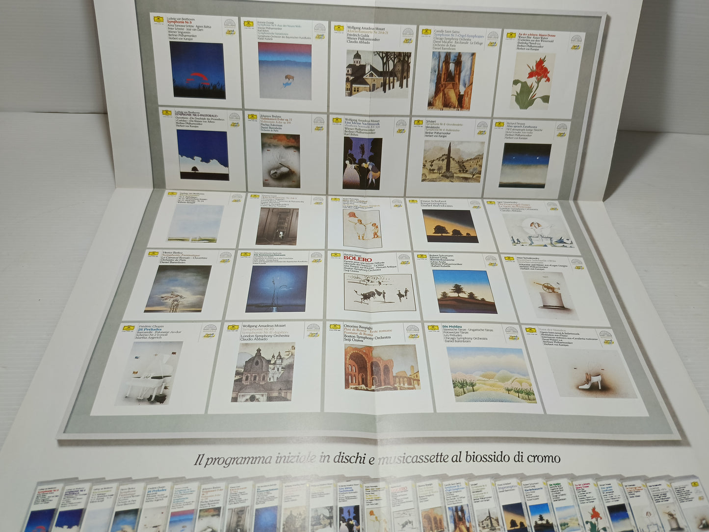 Depliant Deutsche GrammoPhon La Nuova Serie Classica 1986