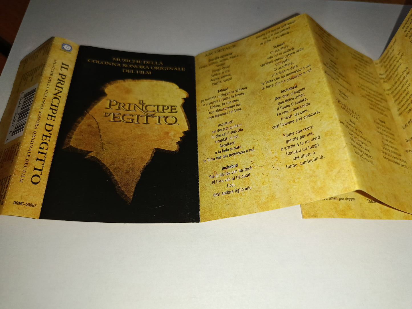 Il Principe D' Egitto Colonna Sonora Musicassetta