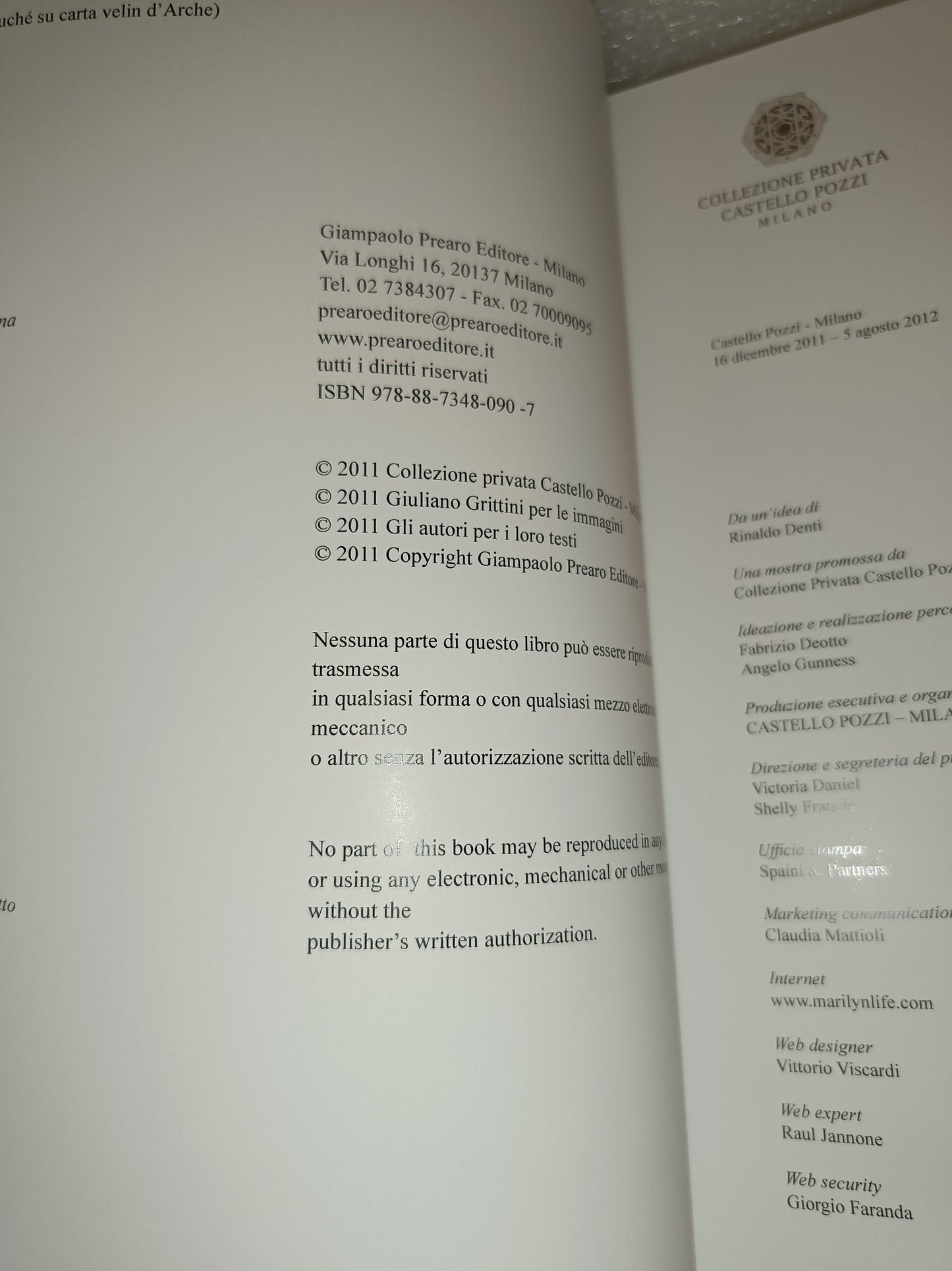 Tribute To Marilyn Giuliano Grittini a cura di Enrico Badellino- Carlo Franza