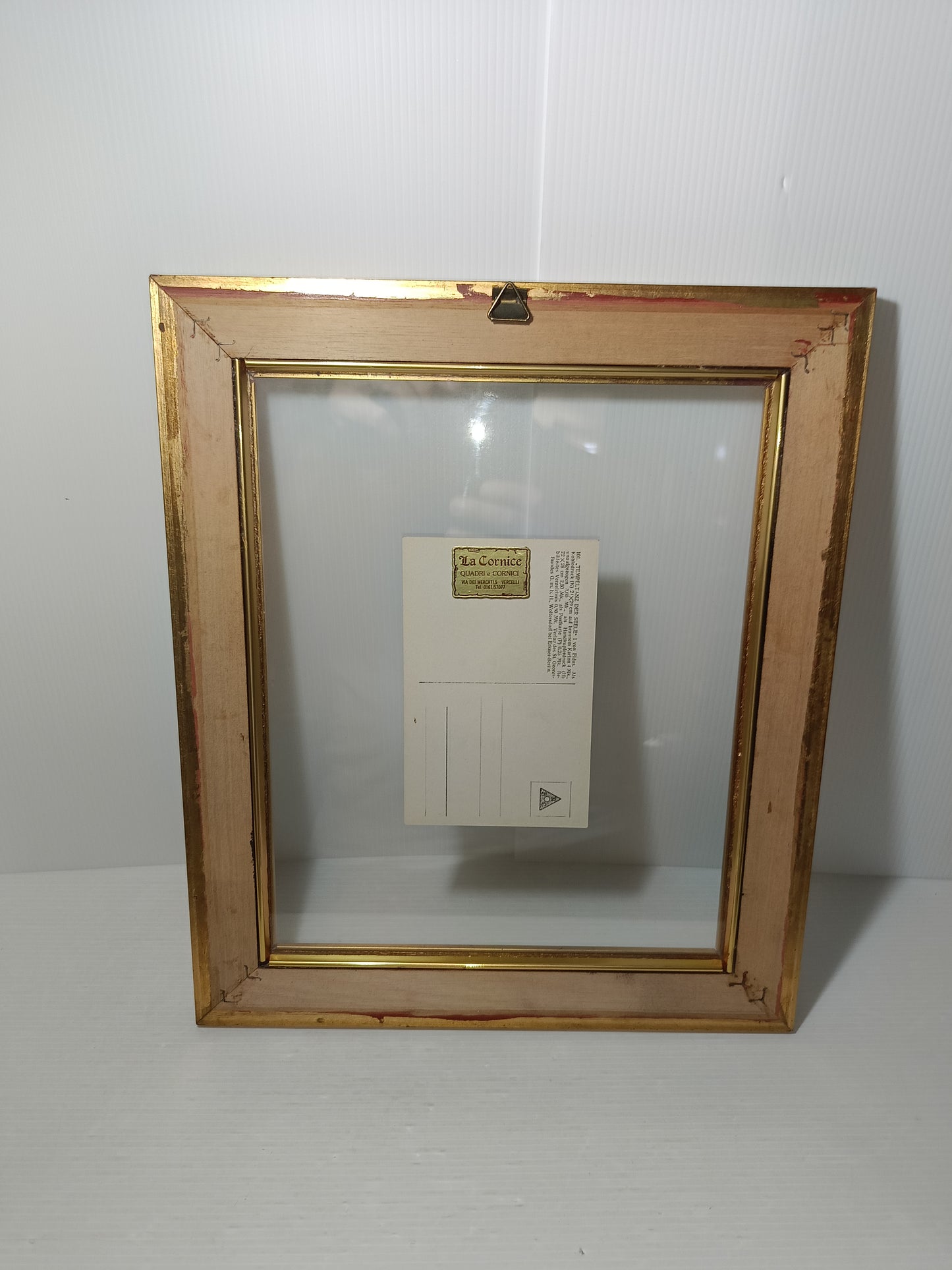 Quadro Con Cartolina Illustrata Da Fidus Originale Dell'epoca