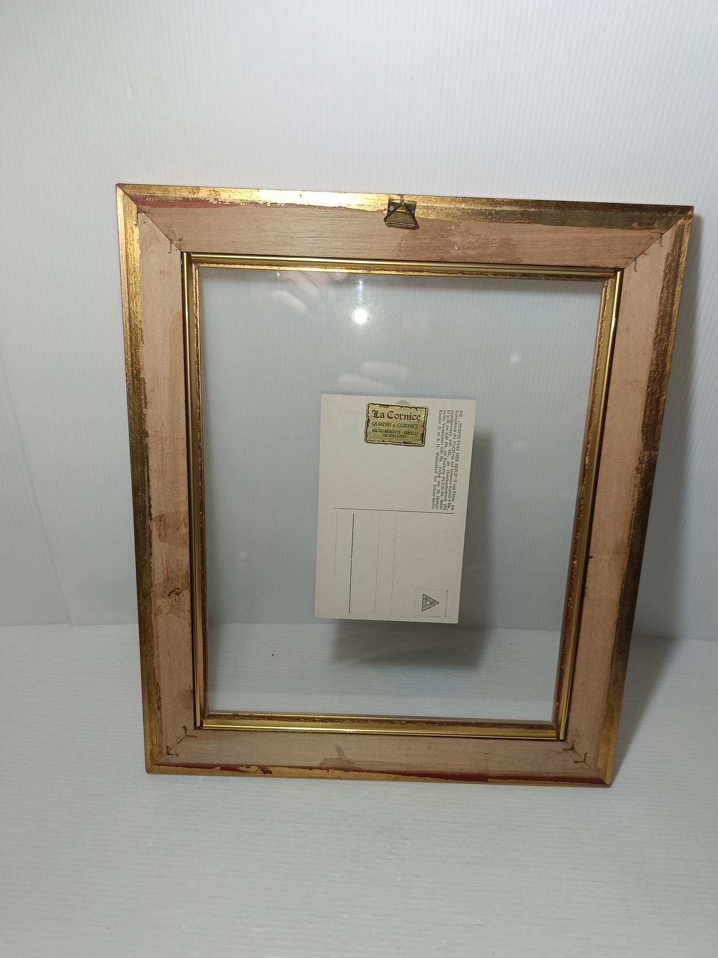 Quadro Con Cartolina Illustrata Da Fidus Originale Dell'epoca