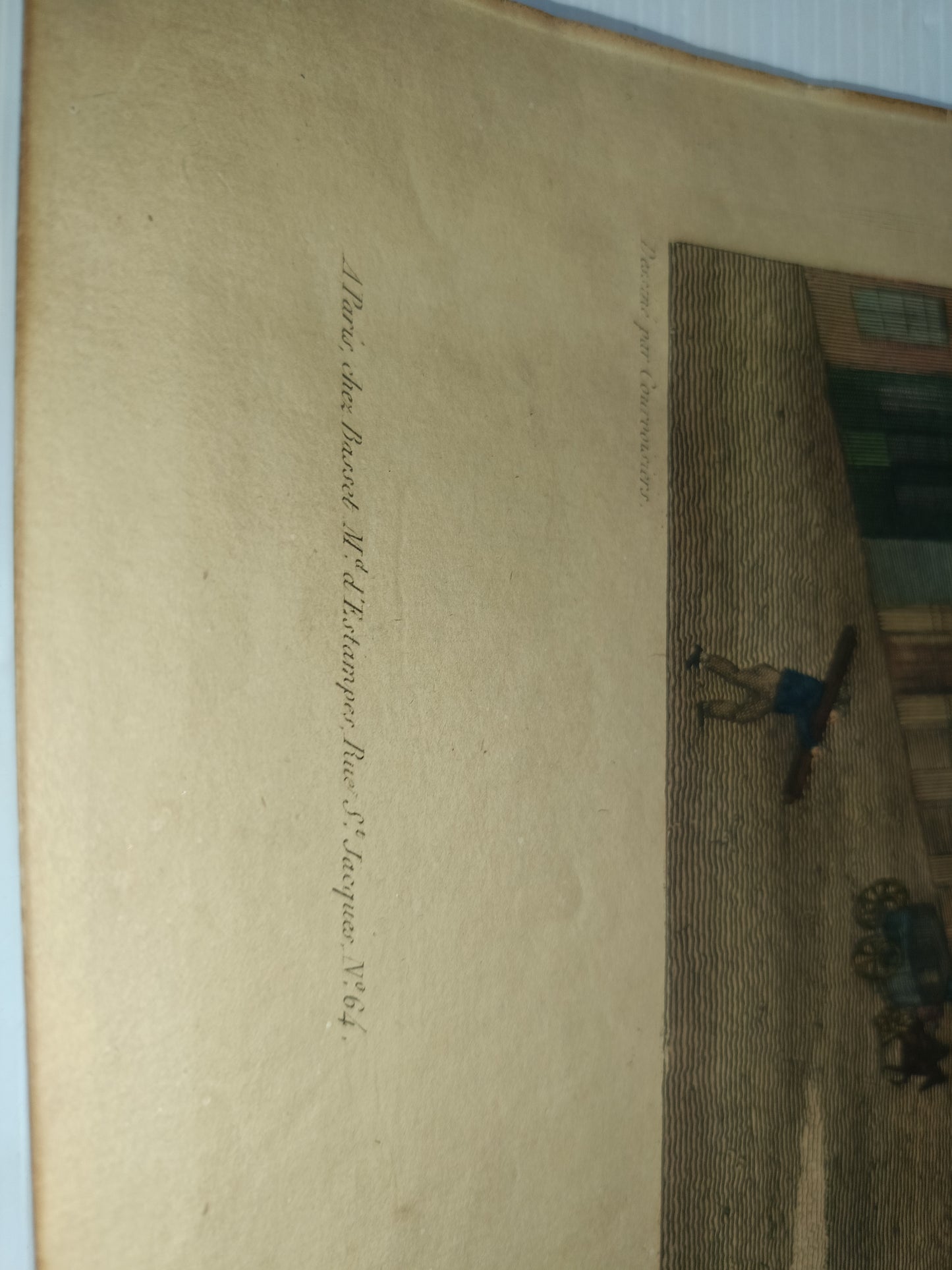 Antica Stampa Vue Du Pantheon Paris Basset Rue St Jacques N.64
Incisa da Dubois