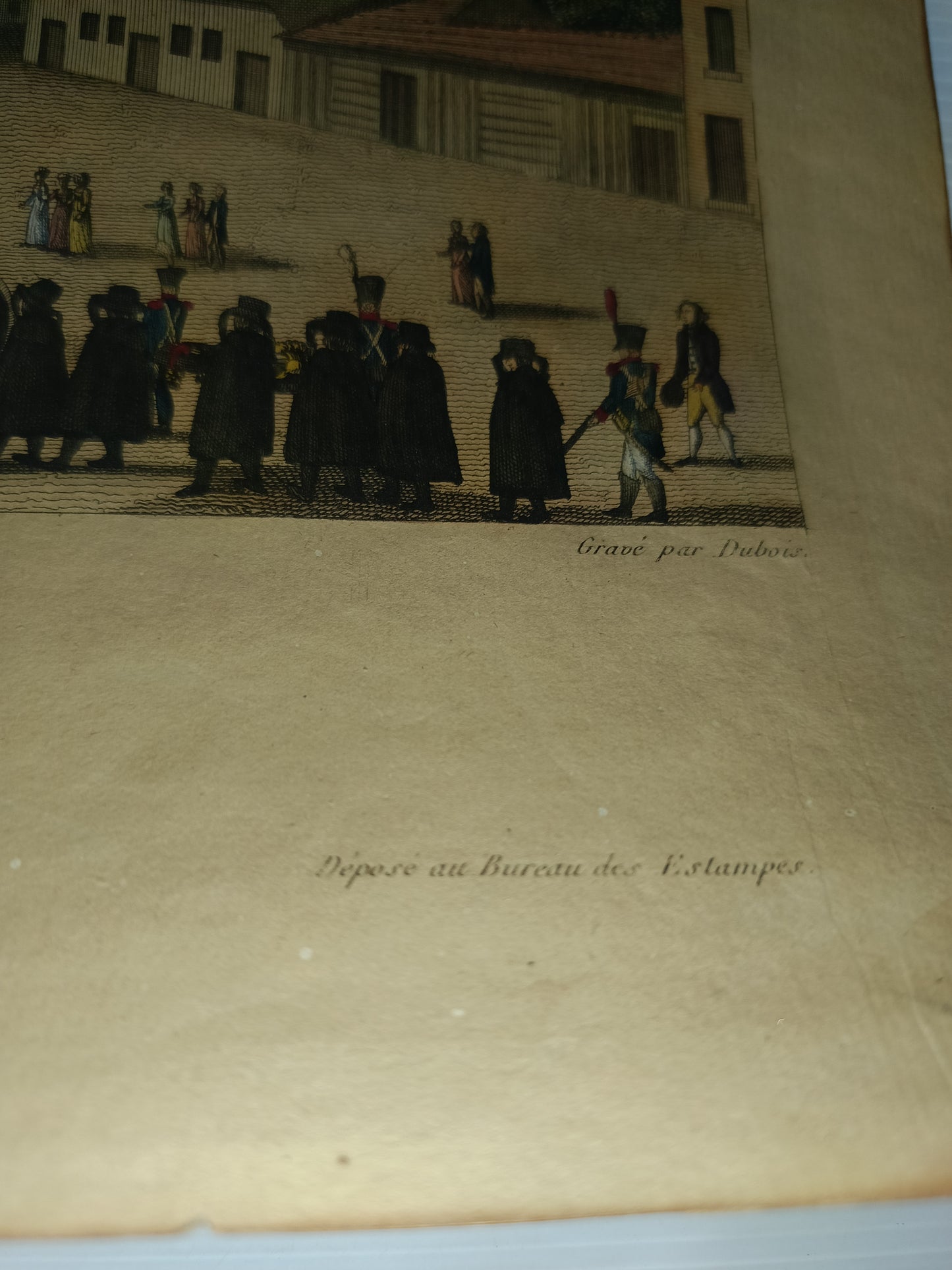 Antica Stampa Vue Du Pantheon Paris Basset Rue St Jacques N.64
Incisa da Dubois
