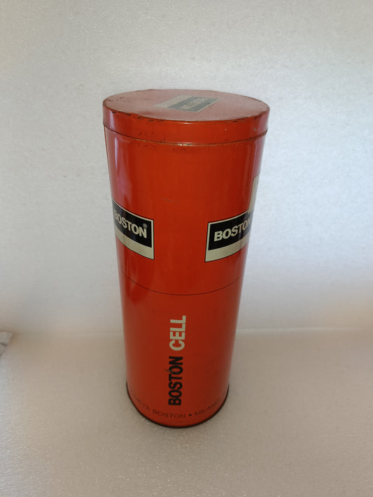Scatola in latta Boston Cell vintage