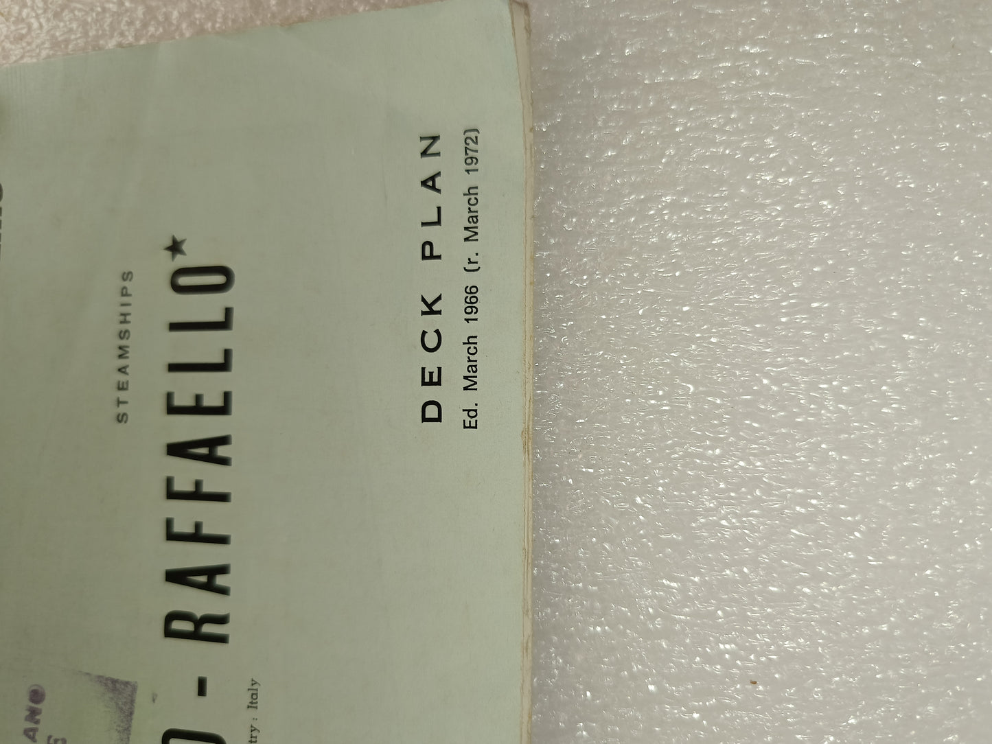 Depliant Turbonavi Michelangelo- Raffaello Italian Line
Originale Anni 70