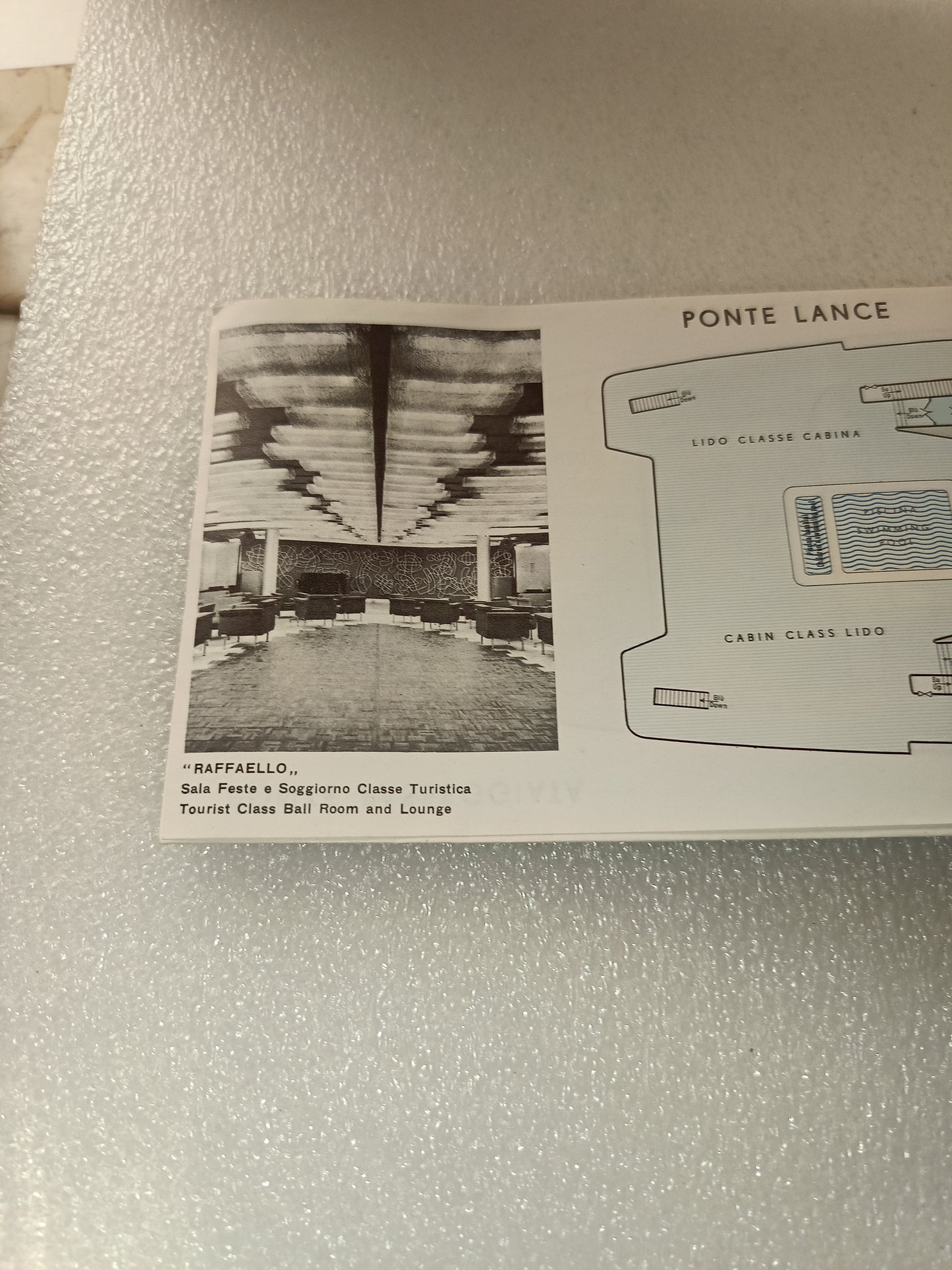 Depliant Turbonavi Michelangelo- Raffaello Italian Line
Originale Anni 70