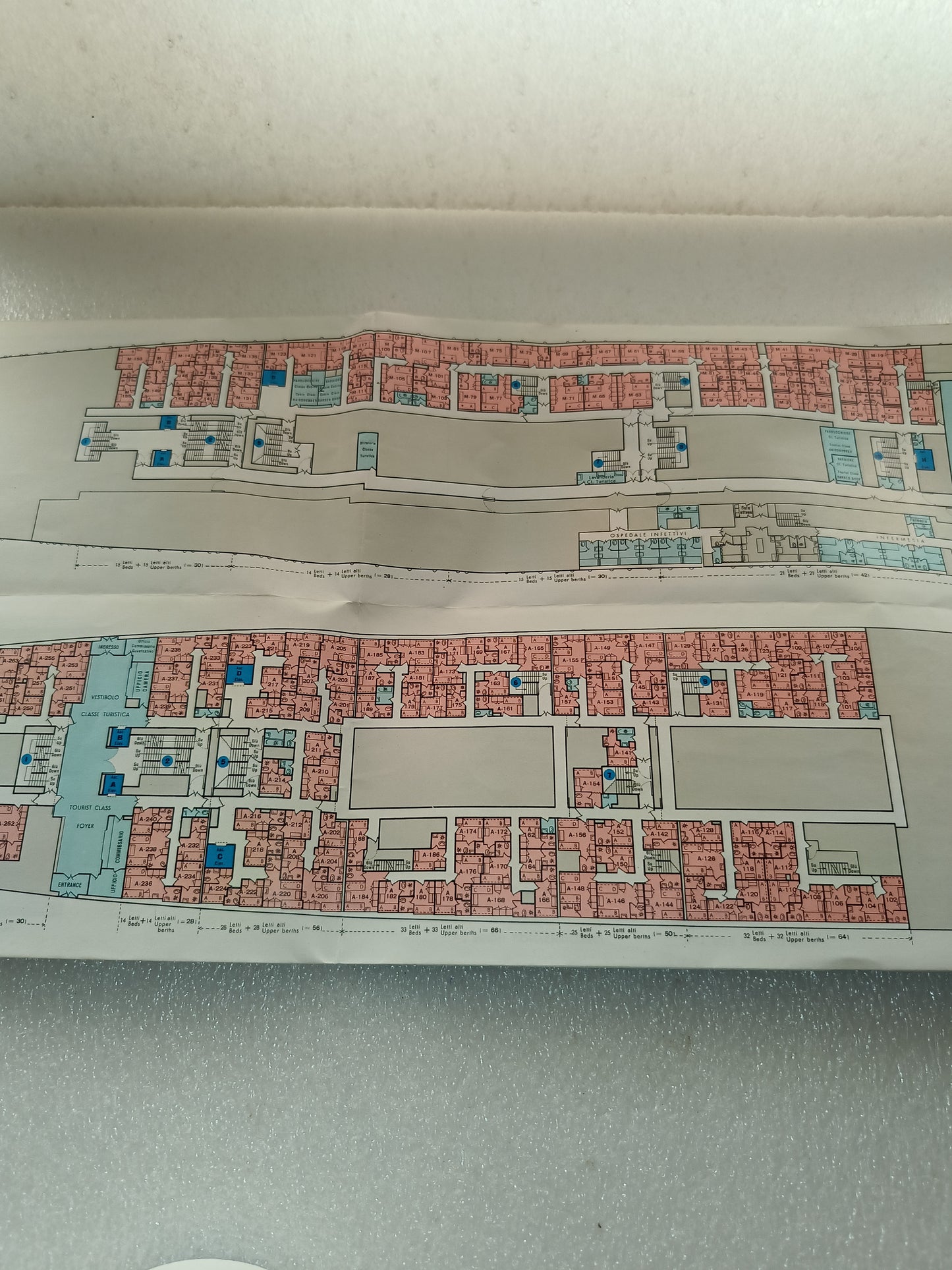 Depliant Turbonavi Michelangelo- Raffaello Italian Line
Originale Anni 70