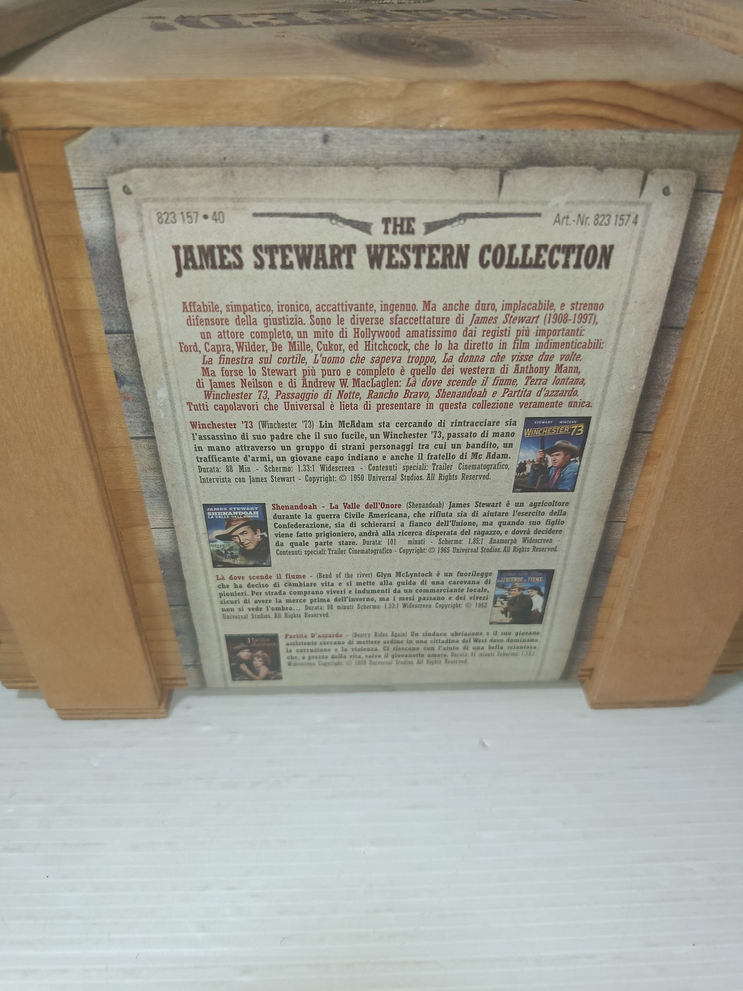 James Stewart Western Collection Cofanetto 7 DVD sigillati