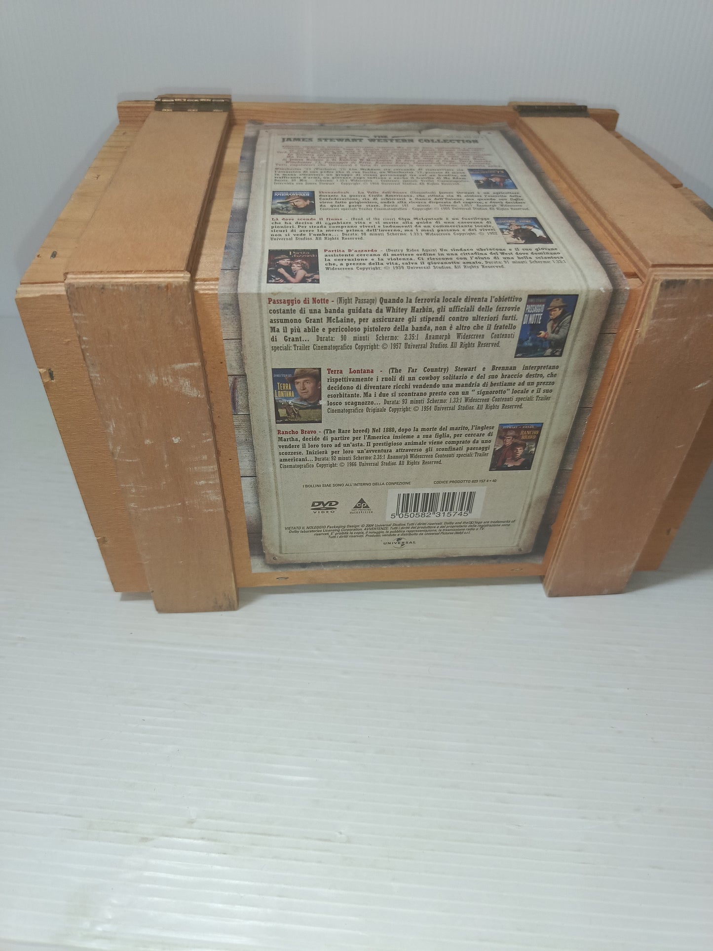 James Stewart Western Collection Cofanetto 7 DVD sigillati