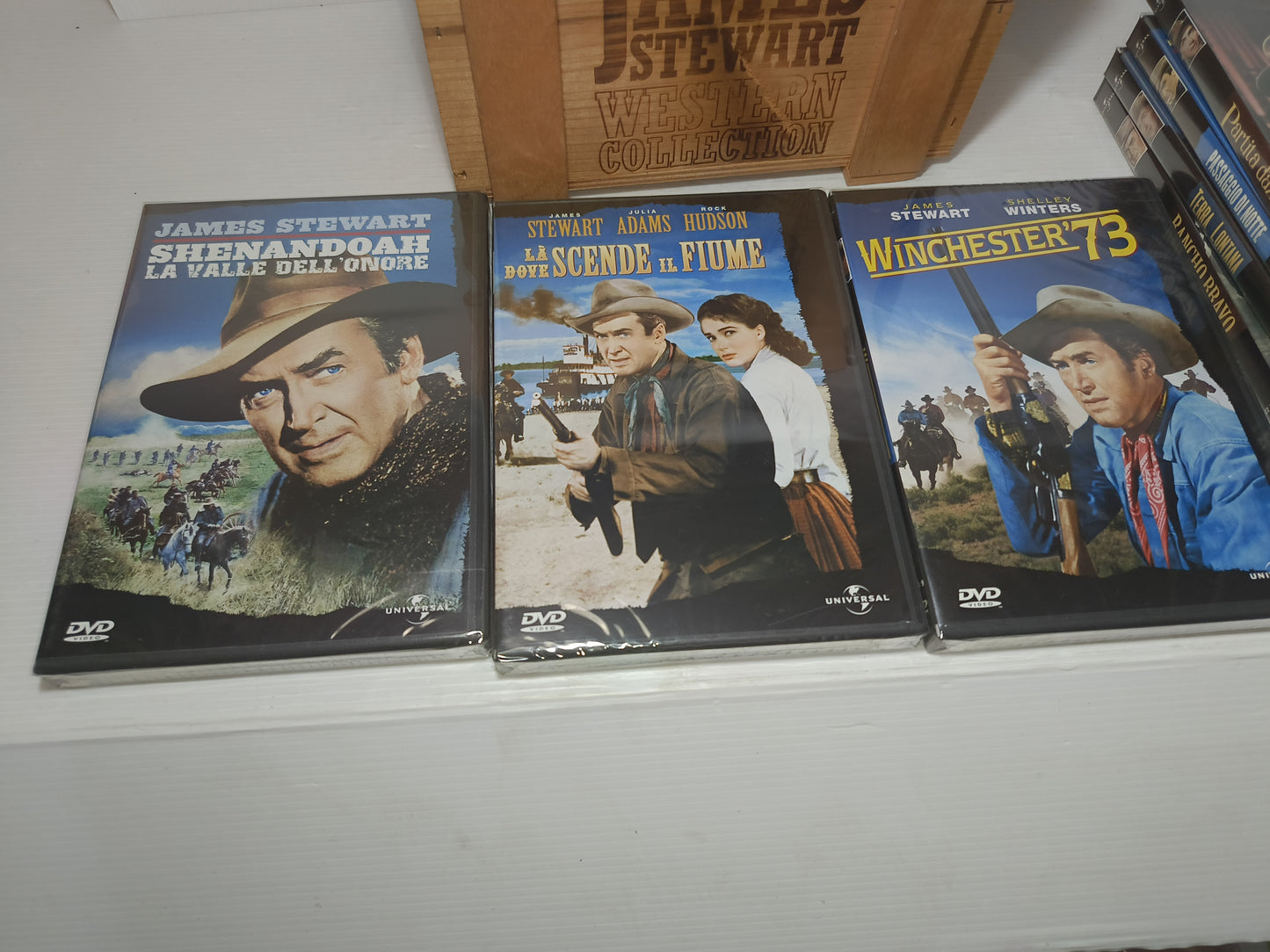 James Stewart Western Collection Cofanetto 7 DVD sigillati